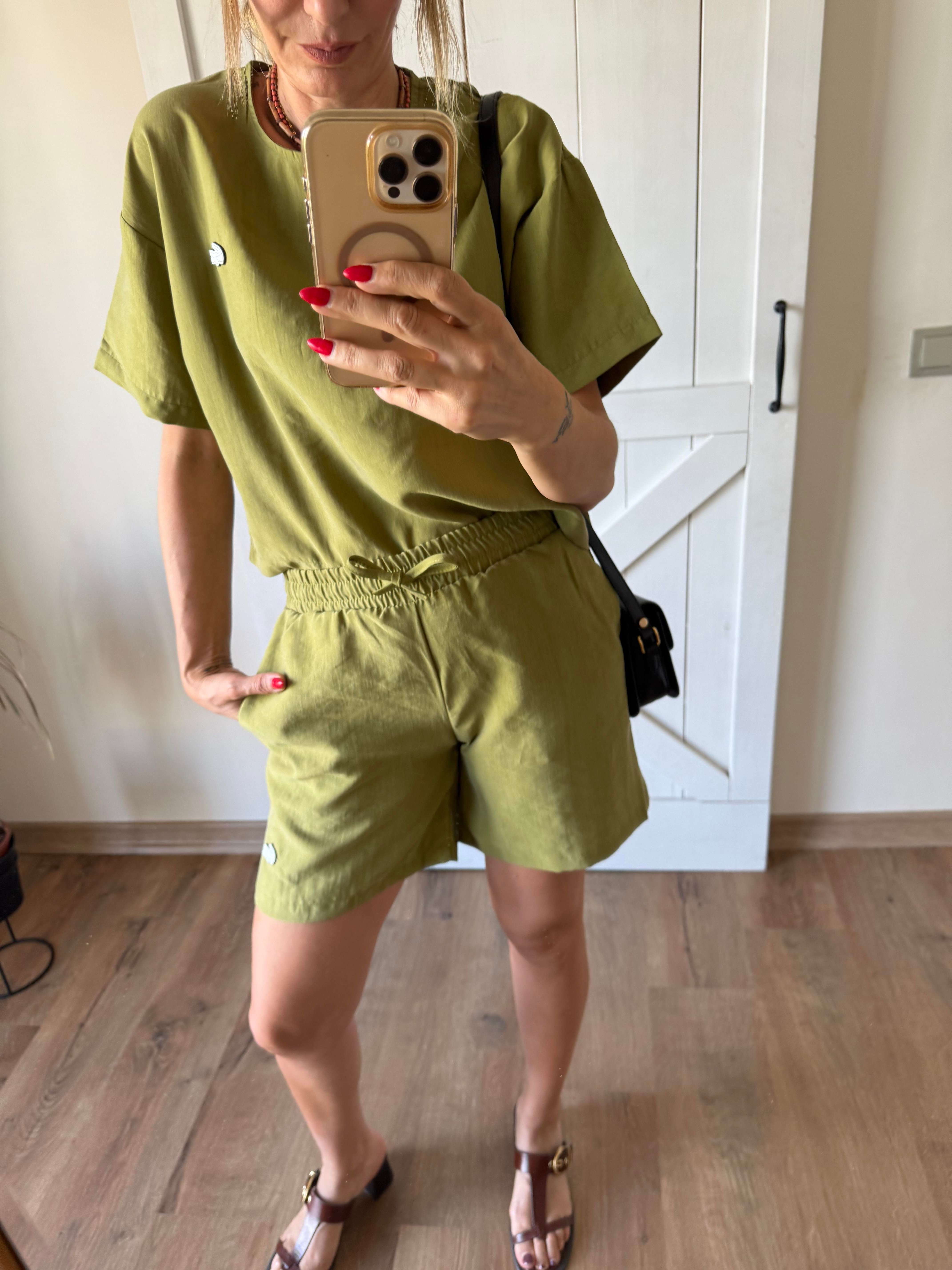 Fıstık Şort Bluz Takım