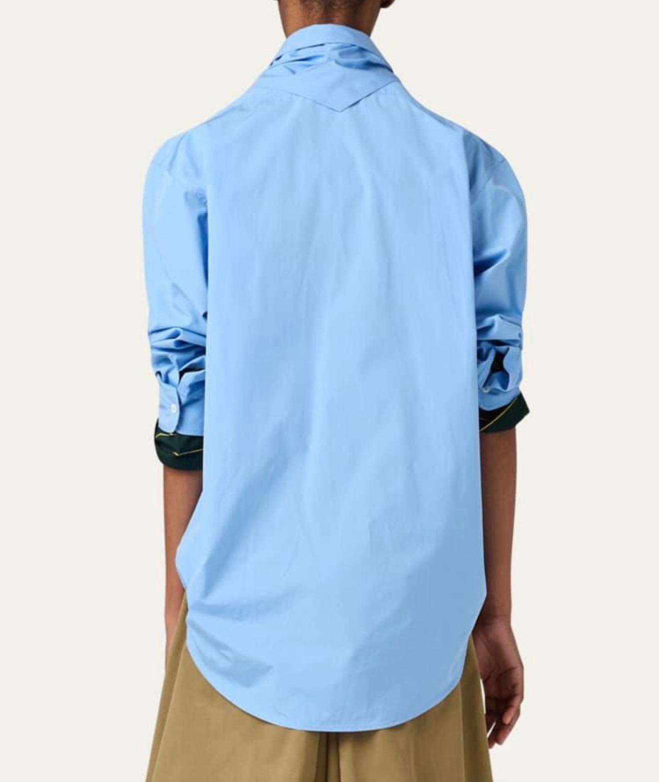 Fularlı Premium Oversize Gömlek