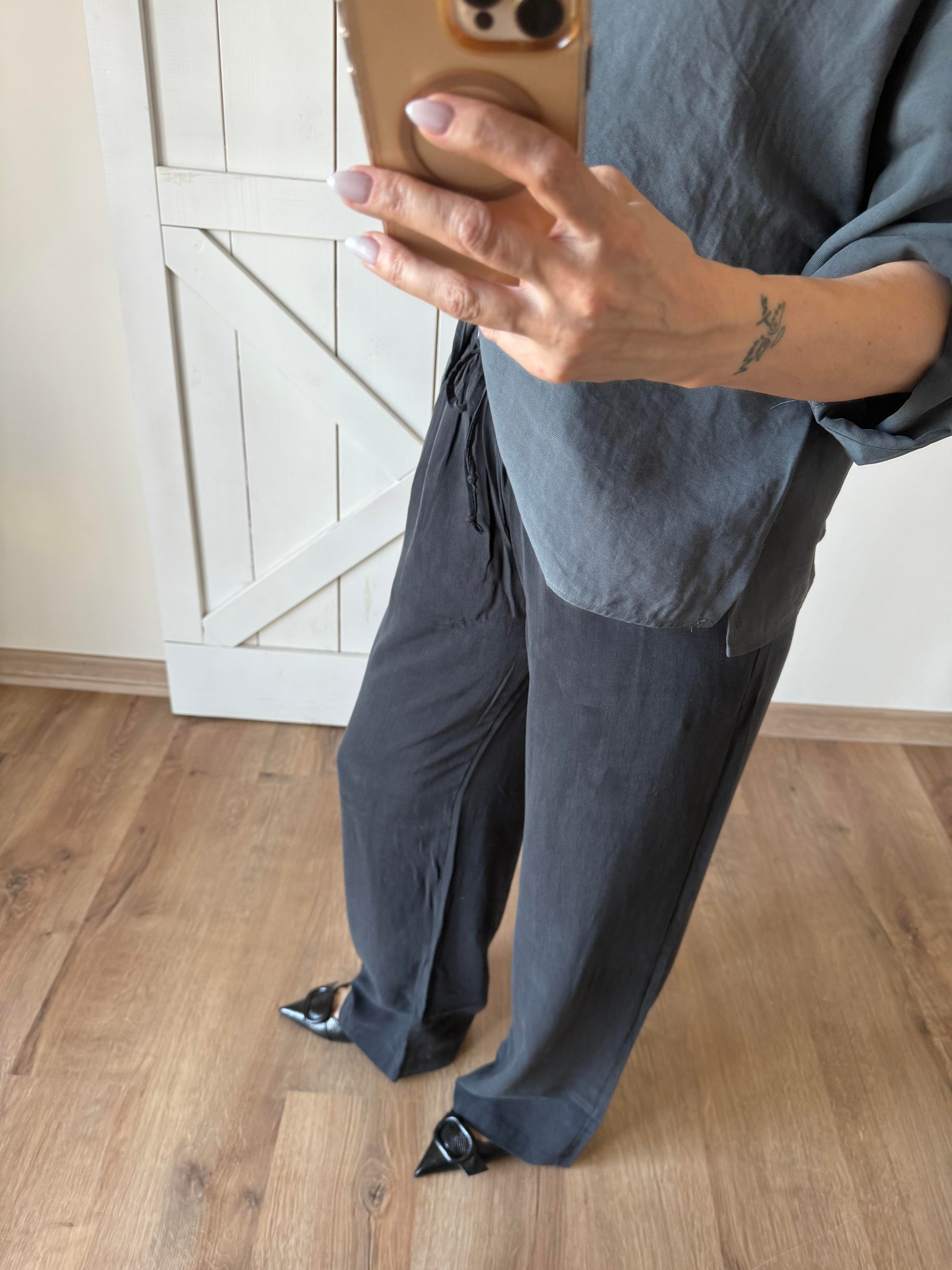 Füme Tensel Pantolon