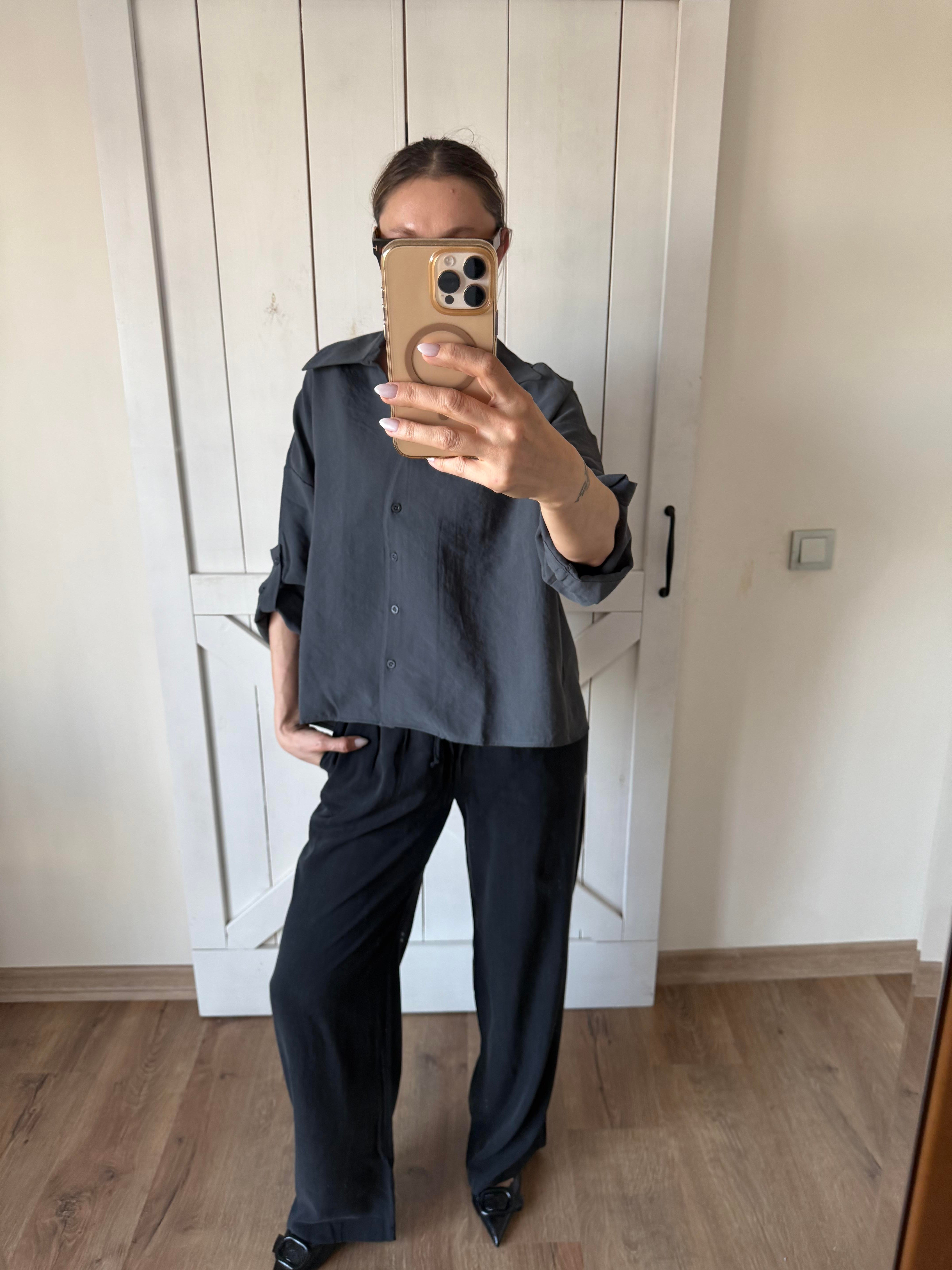 Füme Tensel Pantolon