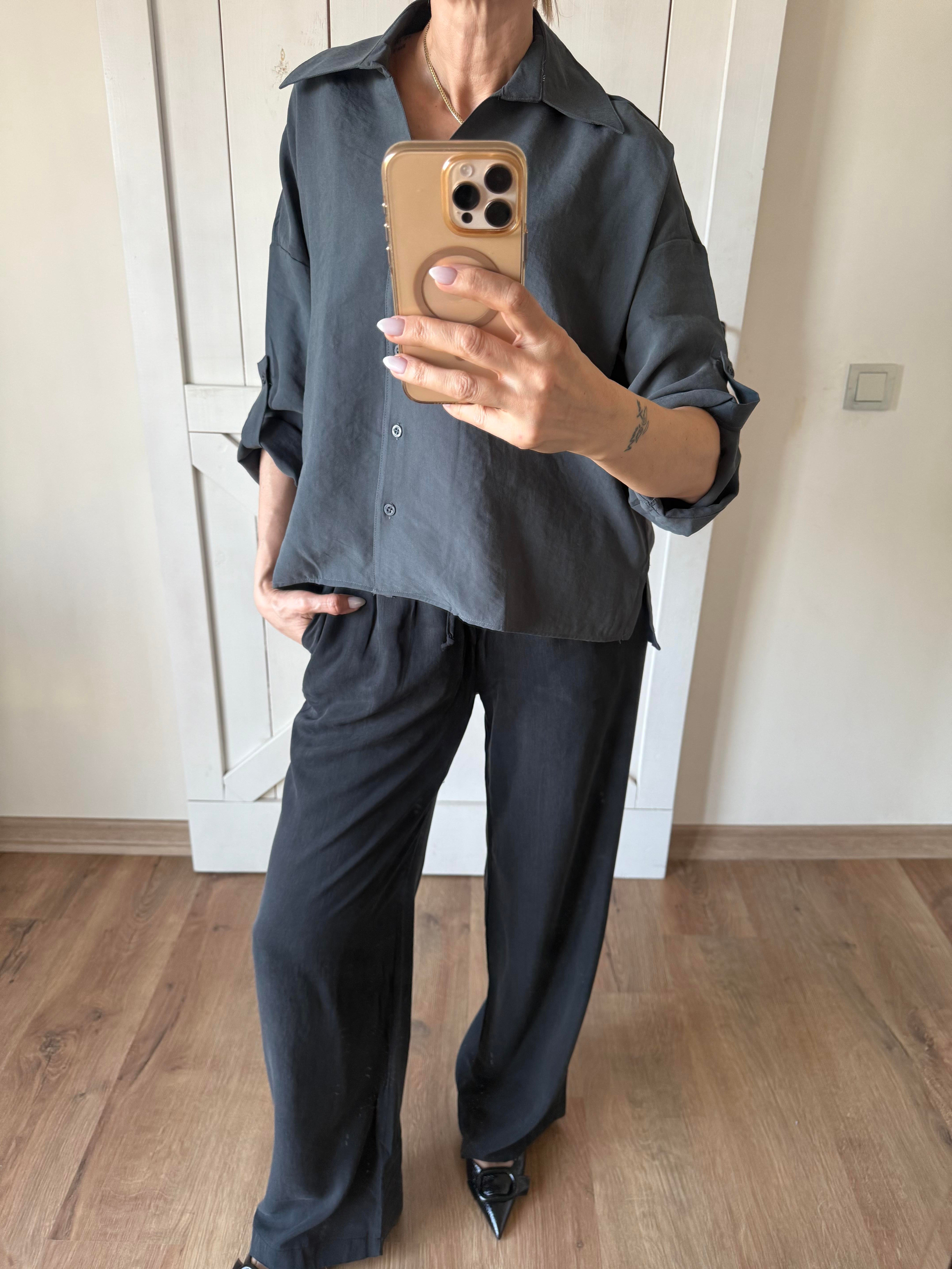 Füme Tensel Pantolon