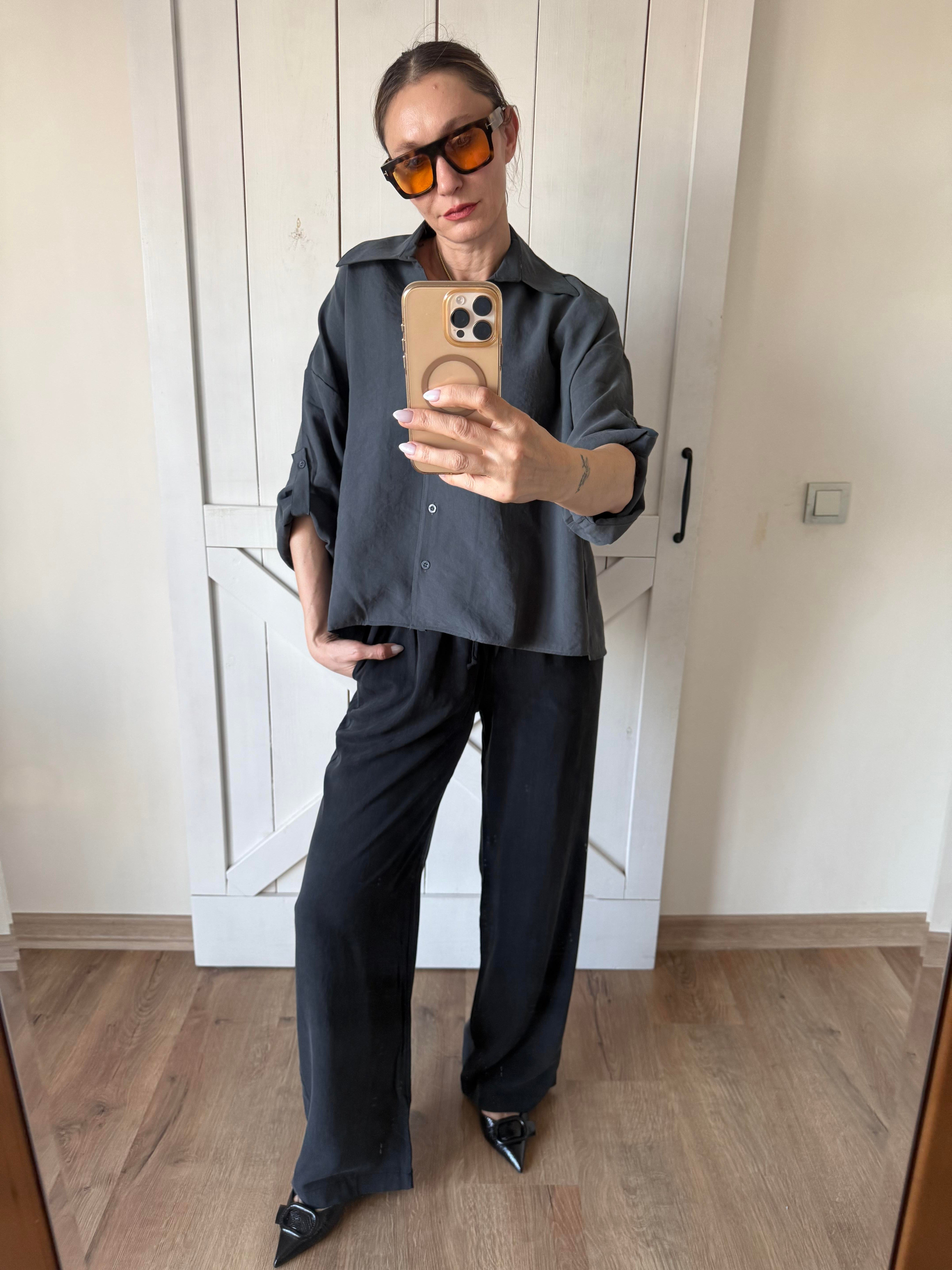 Füme Tensel Pantolon