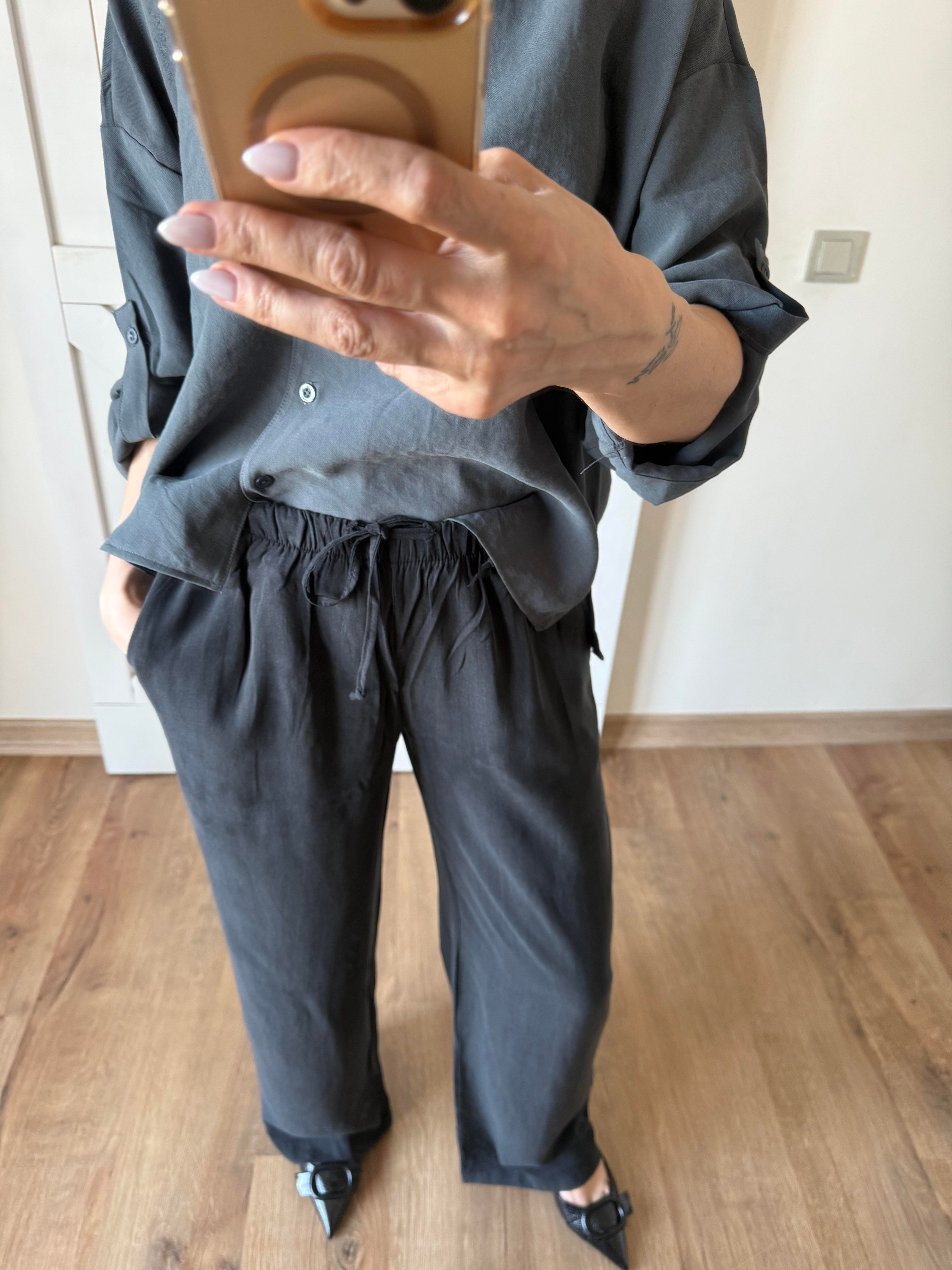 Füme Tensel Pantolon