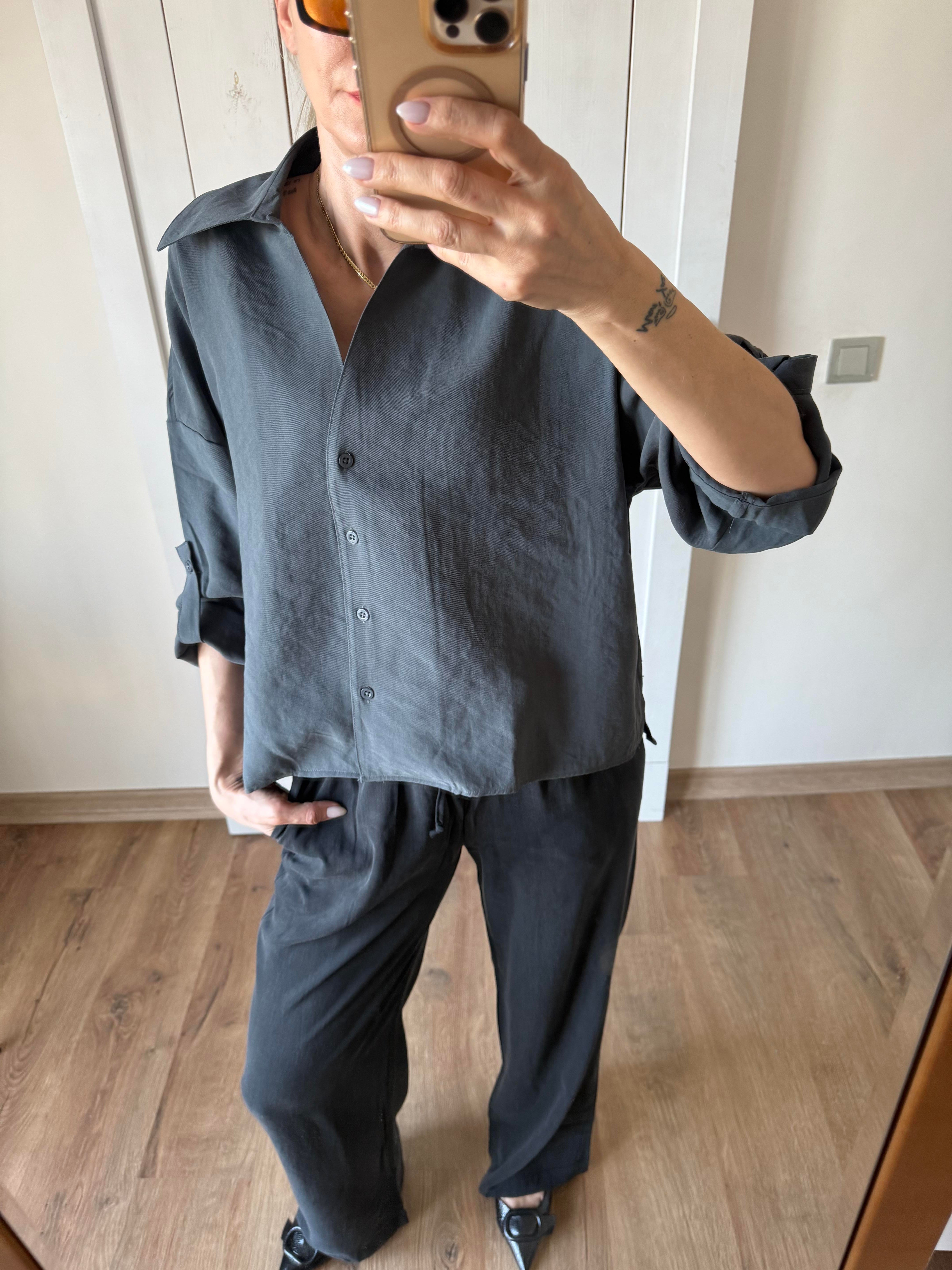 Füme Tensel Pantolon