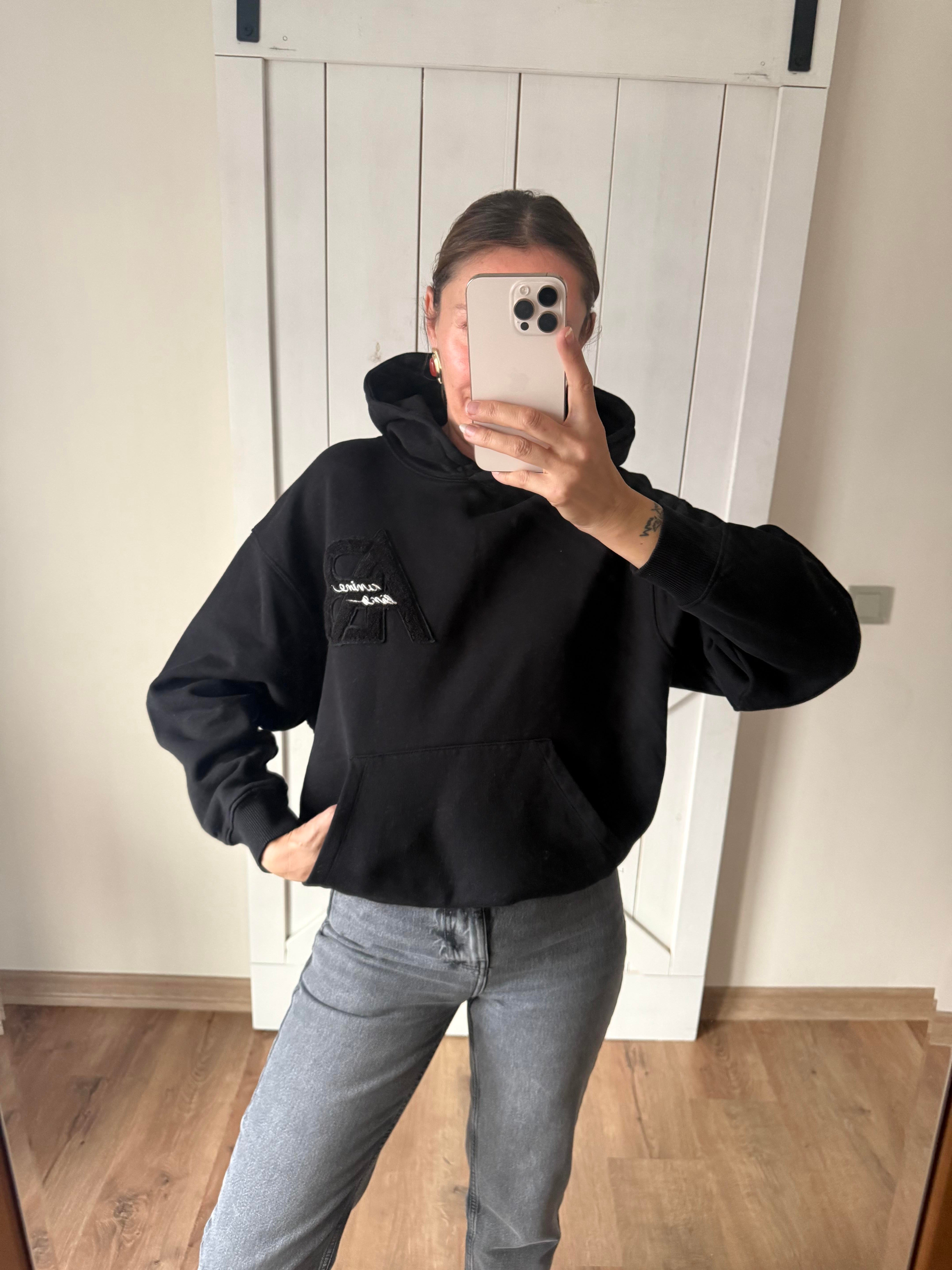 Füme Yüksek Bel Paçası Kesik Denim Pantolon