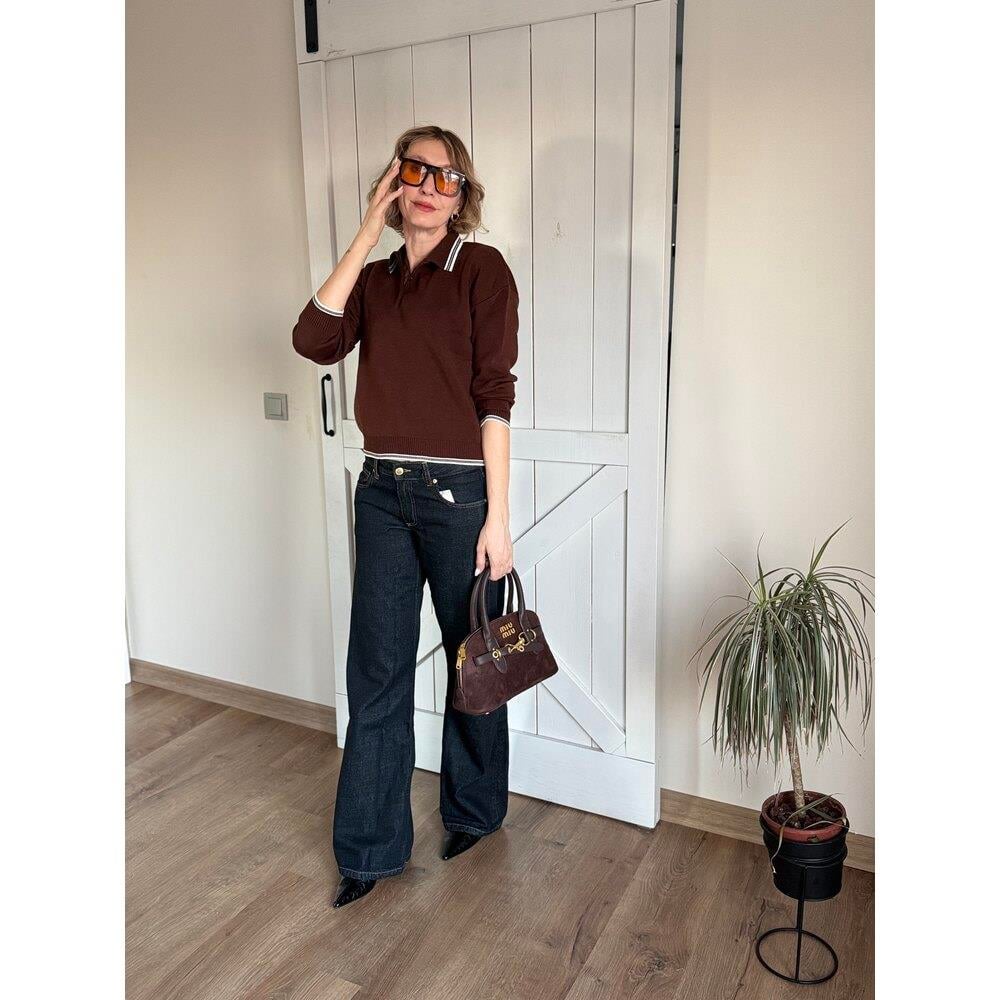 GENİŞ PAÇA KOYU JEAN