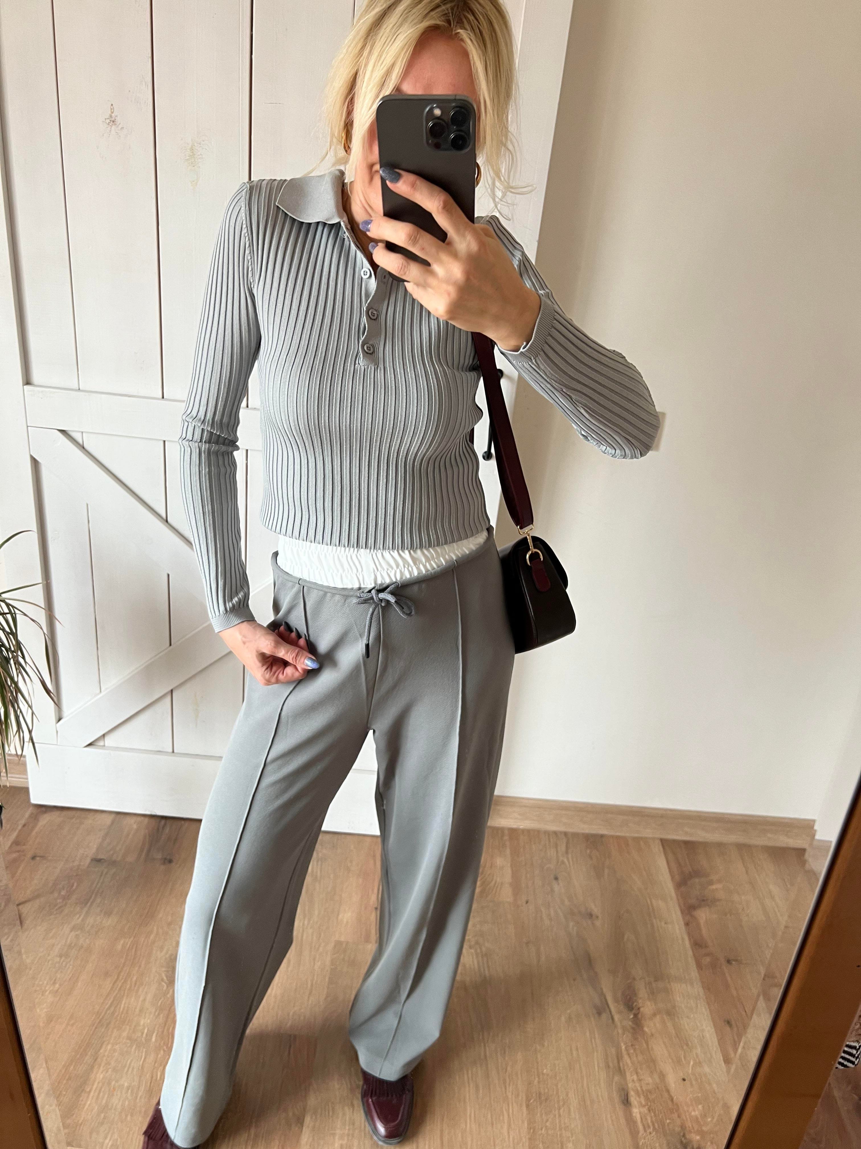 Giulia Massimo Gri Polo Yaka Triko