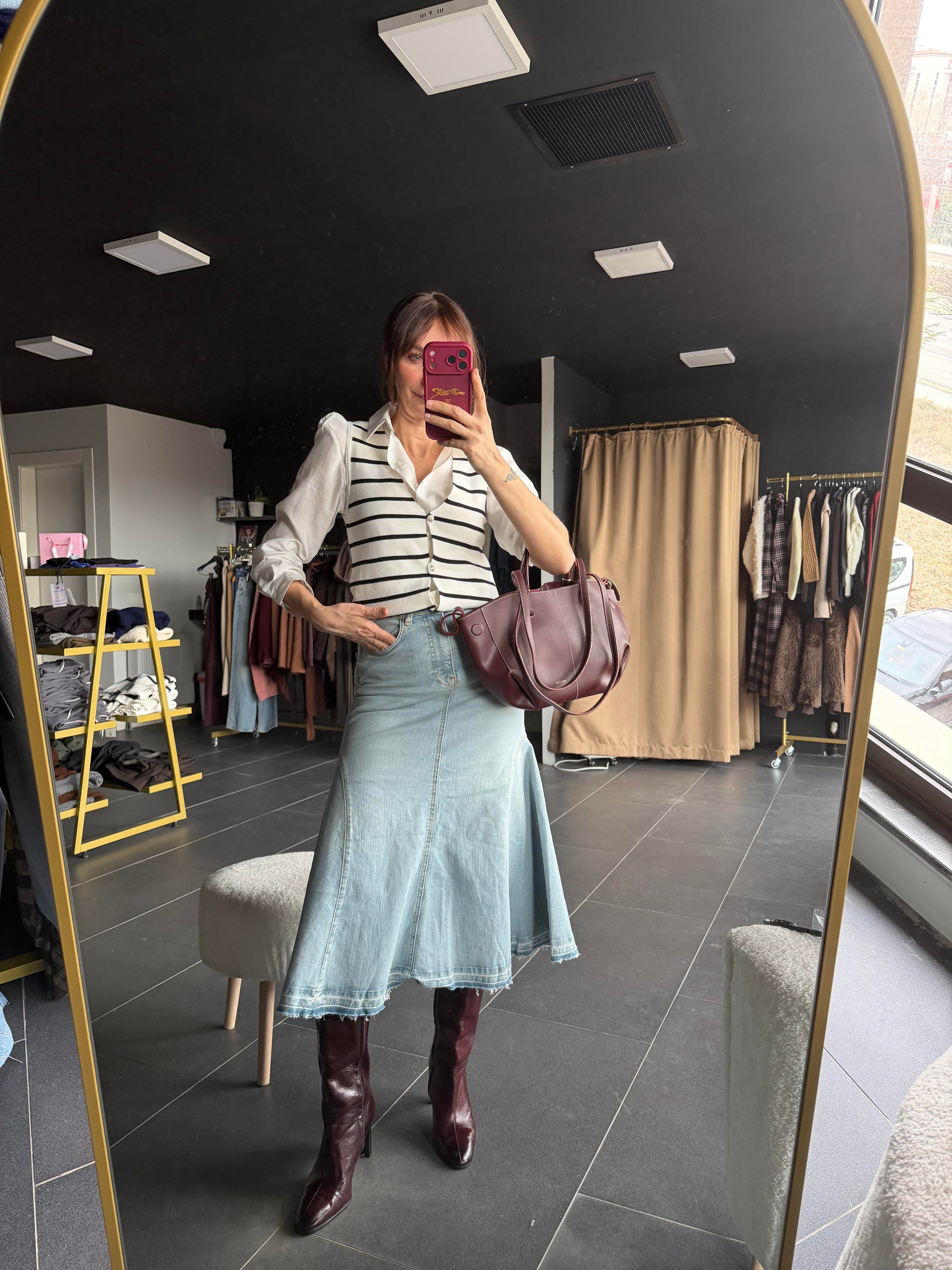 Gnni Kiloş Denim Etek