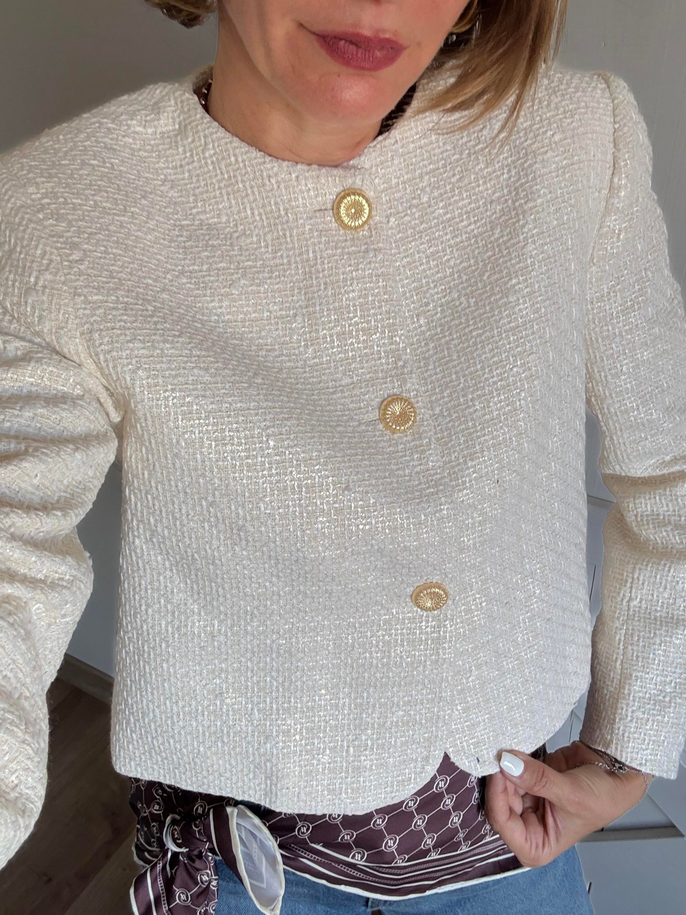 Gold Zr Düğmeli Astarlı Tüvit Ceket