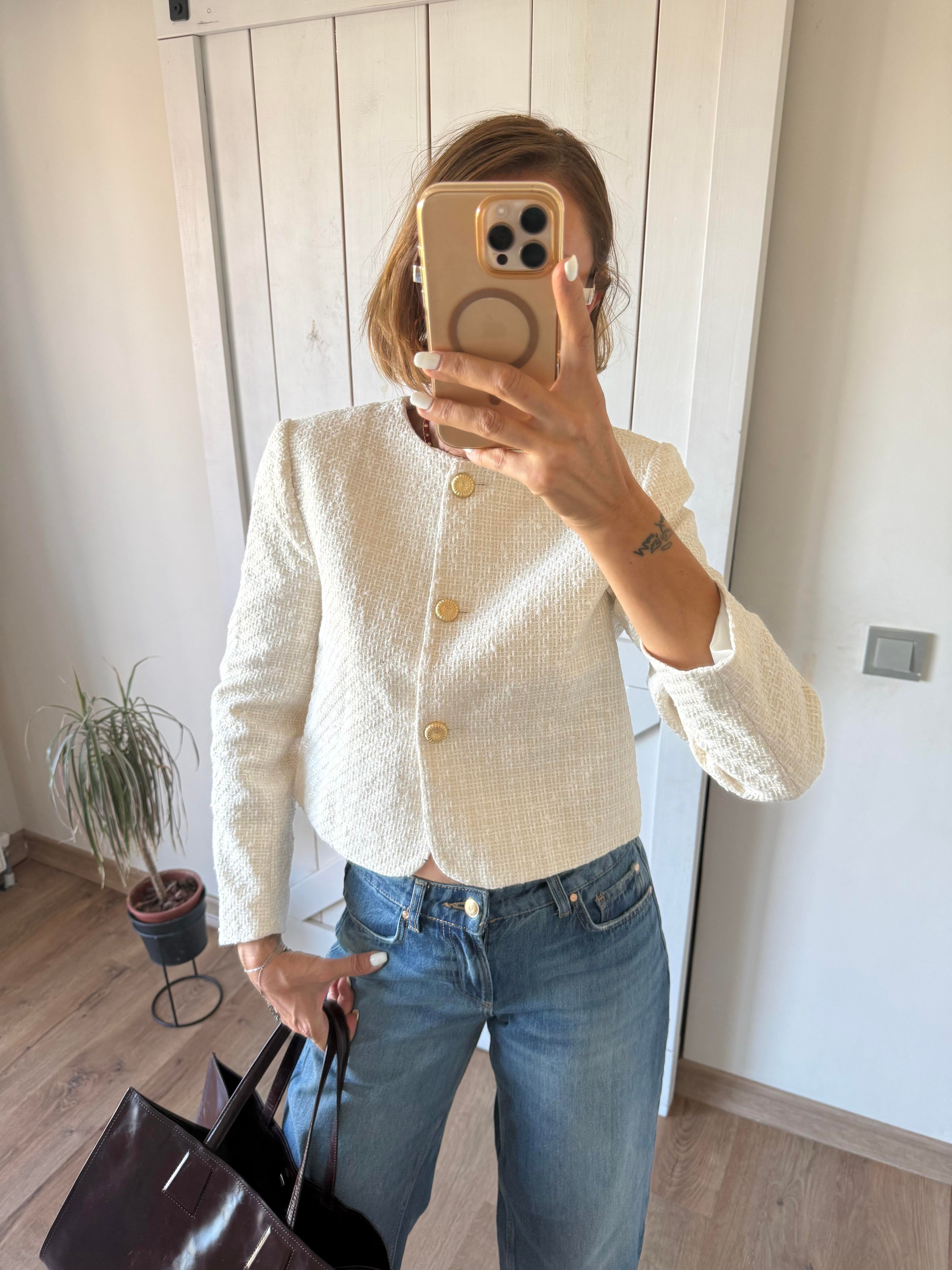 Gold Zr Düğmeli Astarlı Tüvit Ceket