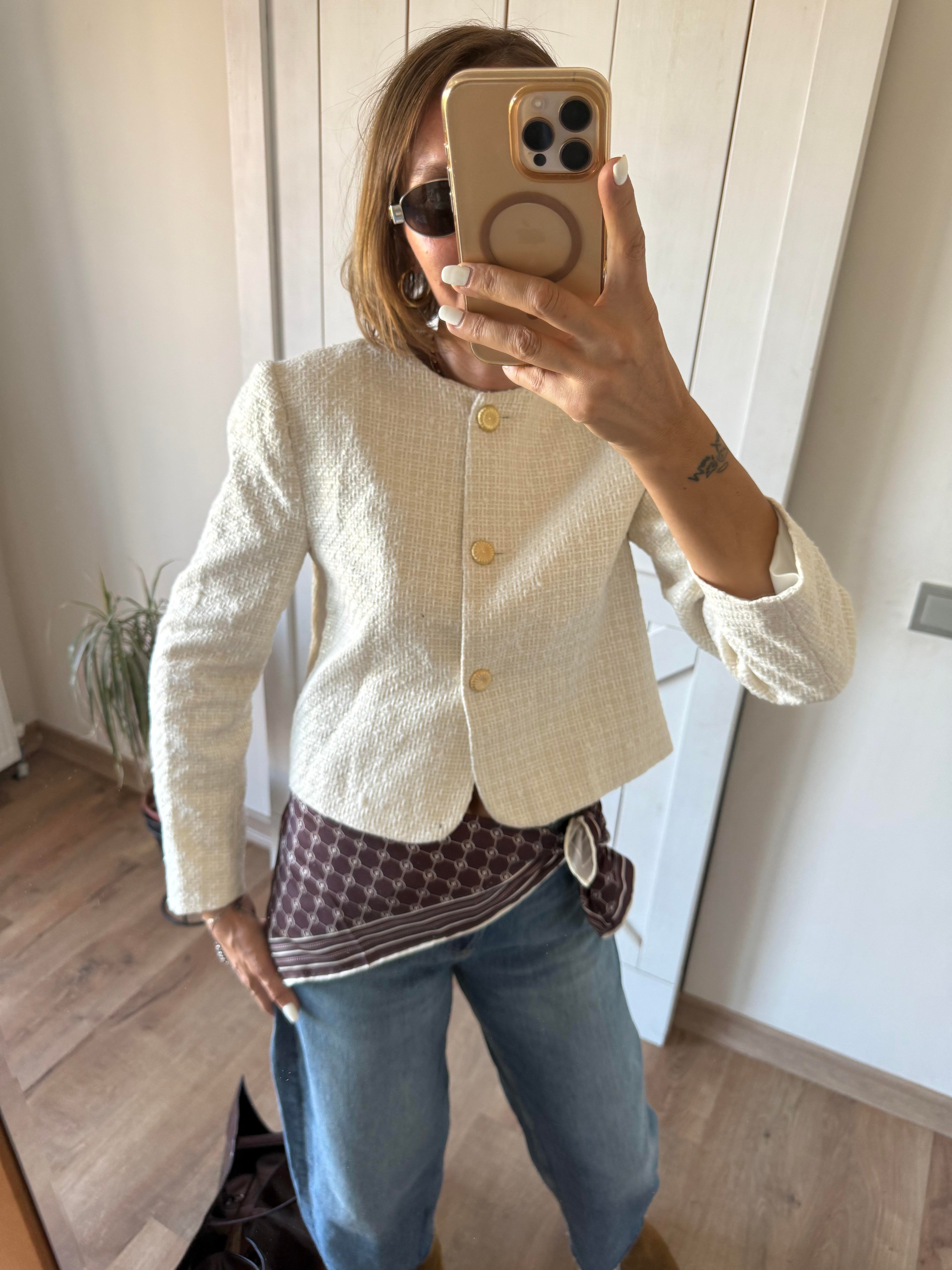 Gold Zr Düğmeli Astarlı Tüvit Ceket