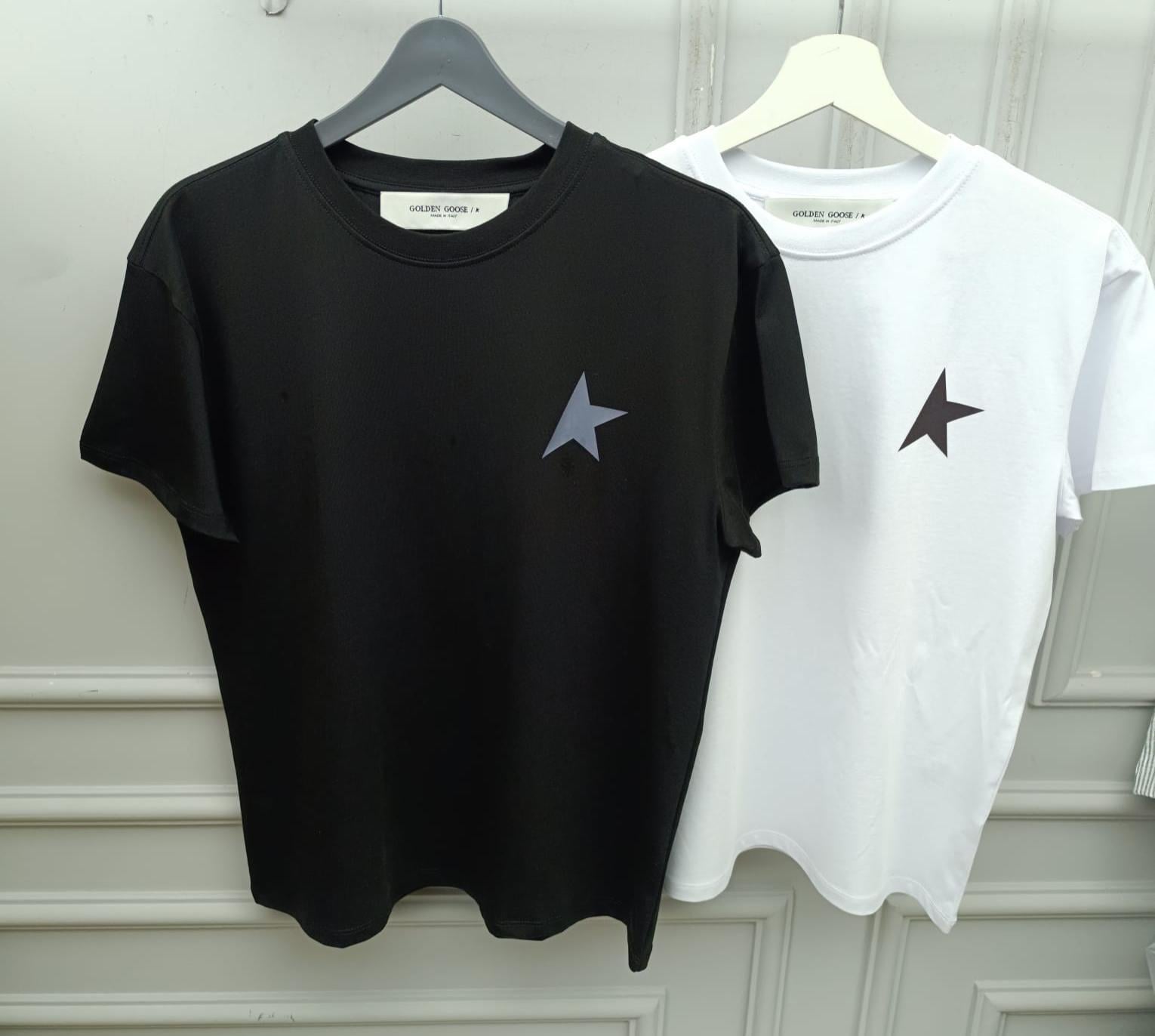 Golden Siyah Basic Star Tshirt