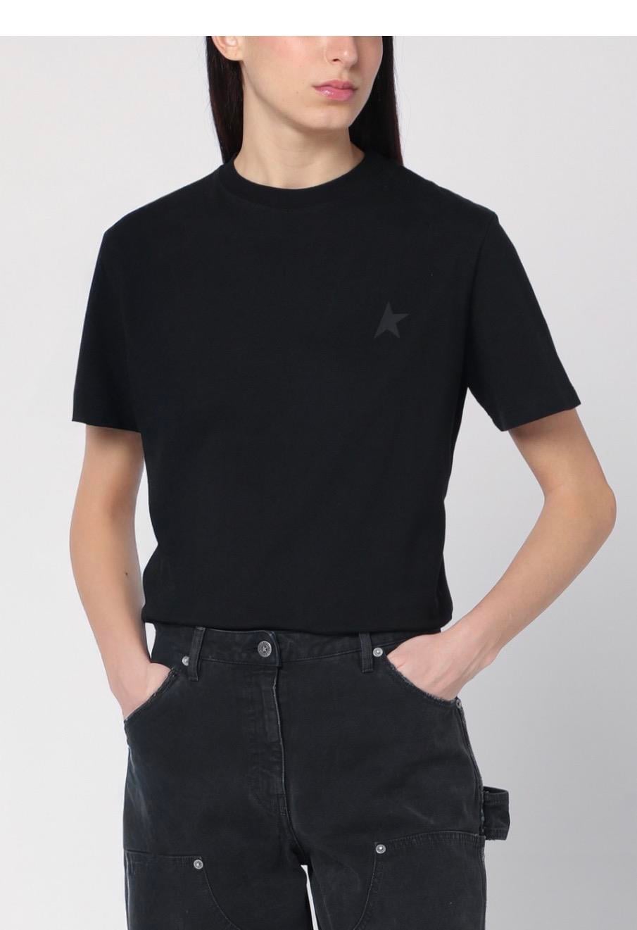 Golden Siyah Basic Star Tshirt