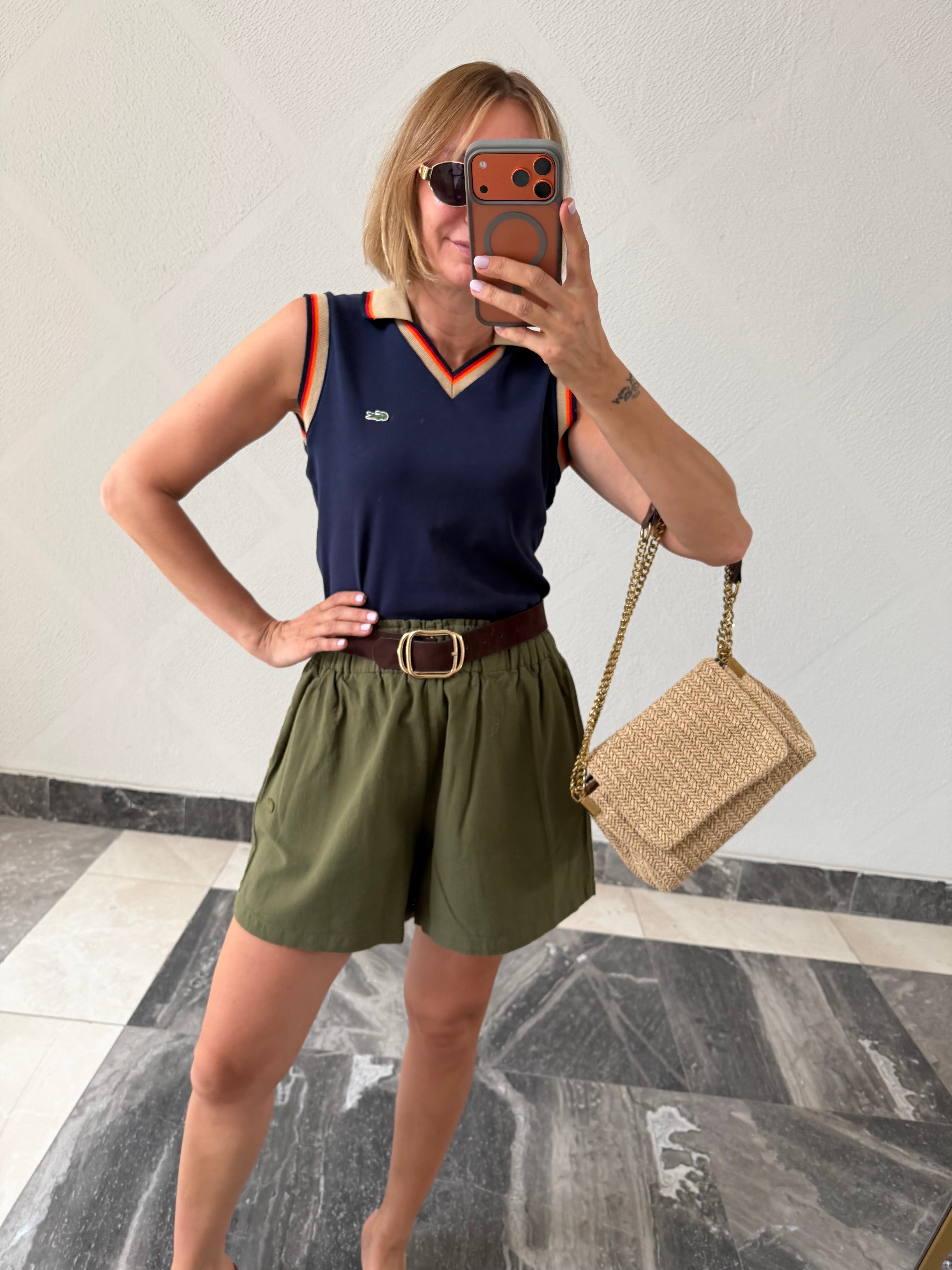 Golf Lacivert Kulüp Polo Yaka Tshirt