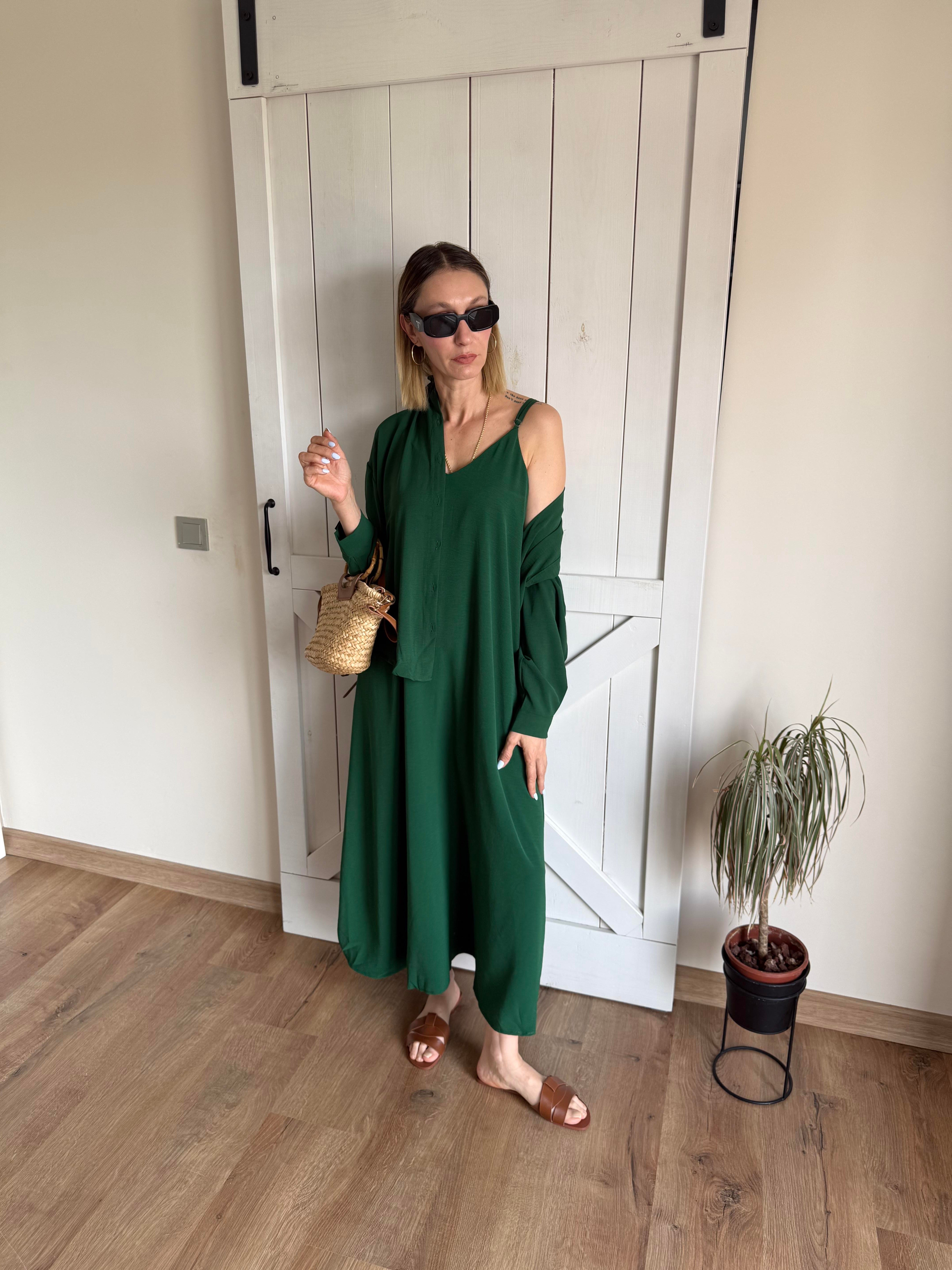 Gömlekli Elbise Türkan Takım