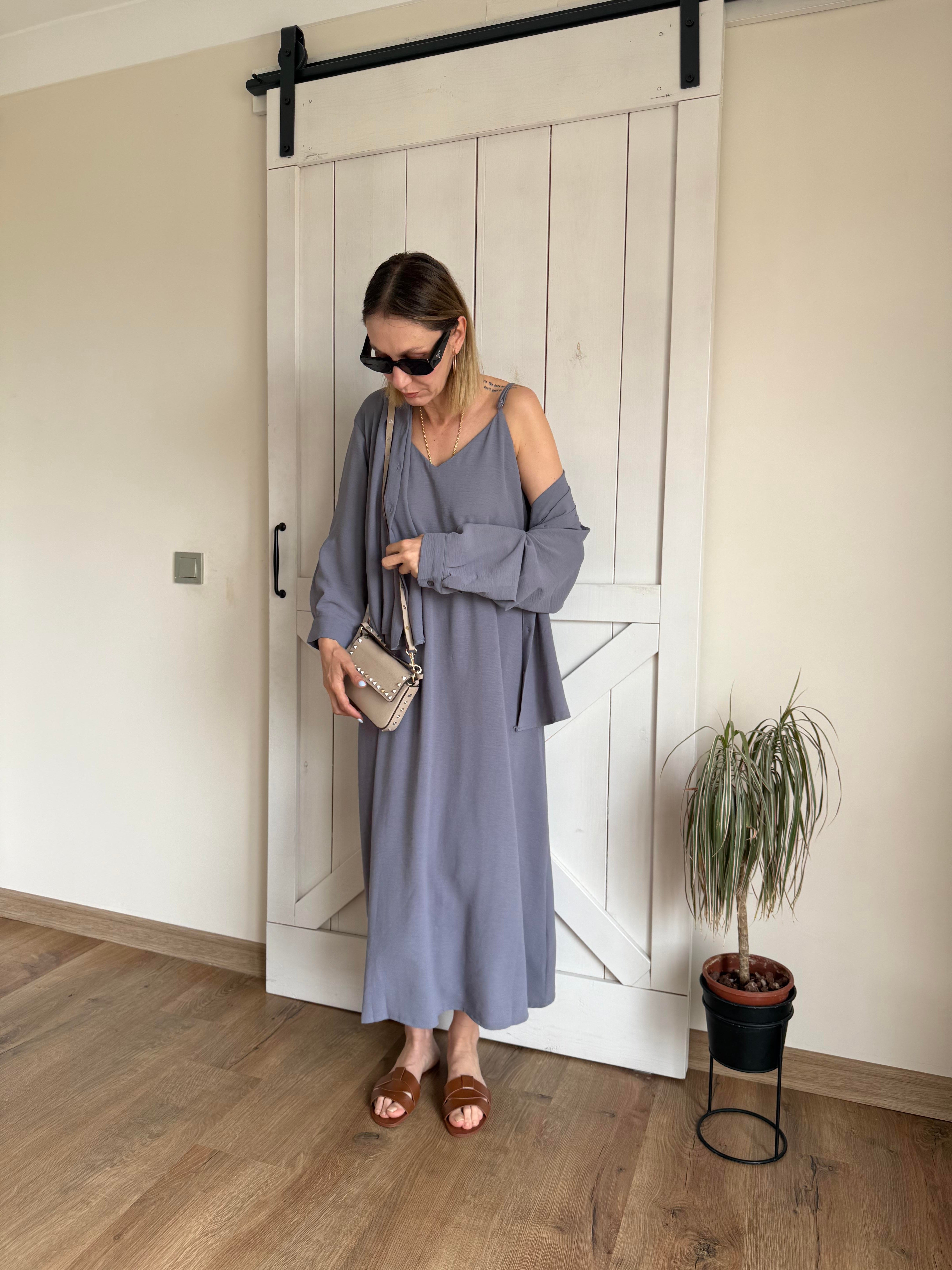 Gömlekli Şoray Elbise Takım