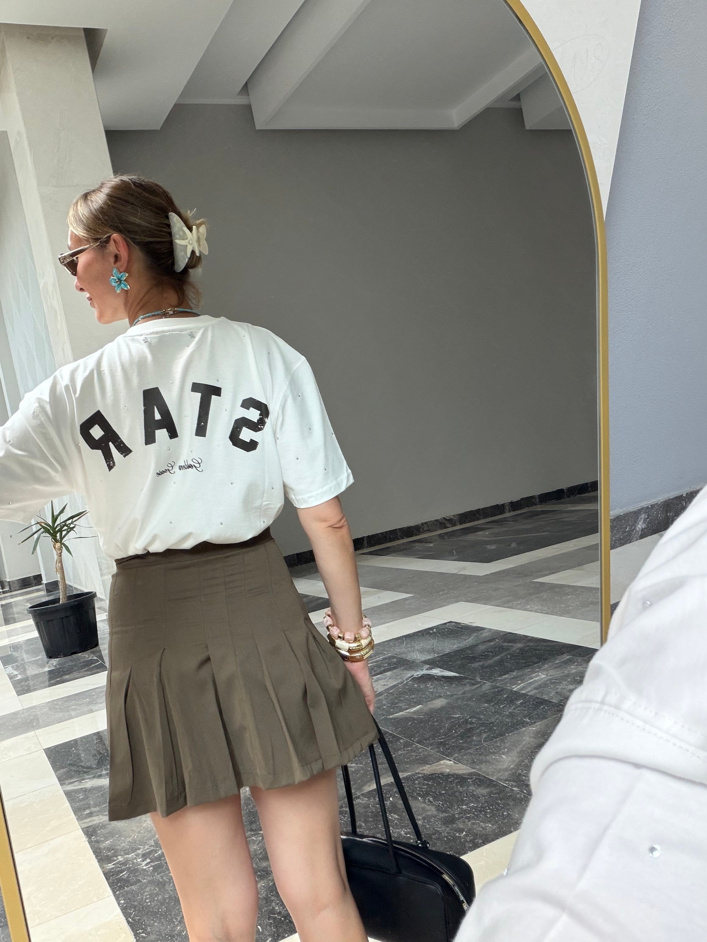 Goose Önden Taşlı Tshirt