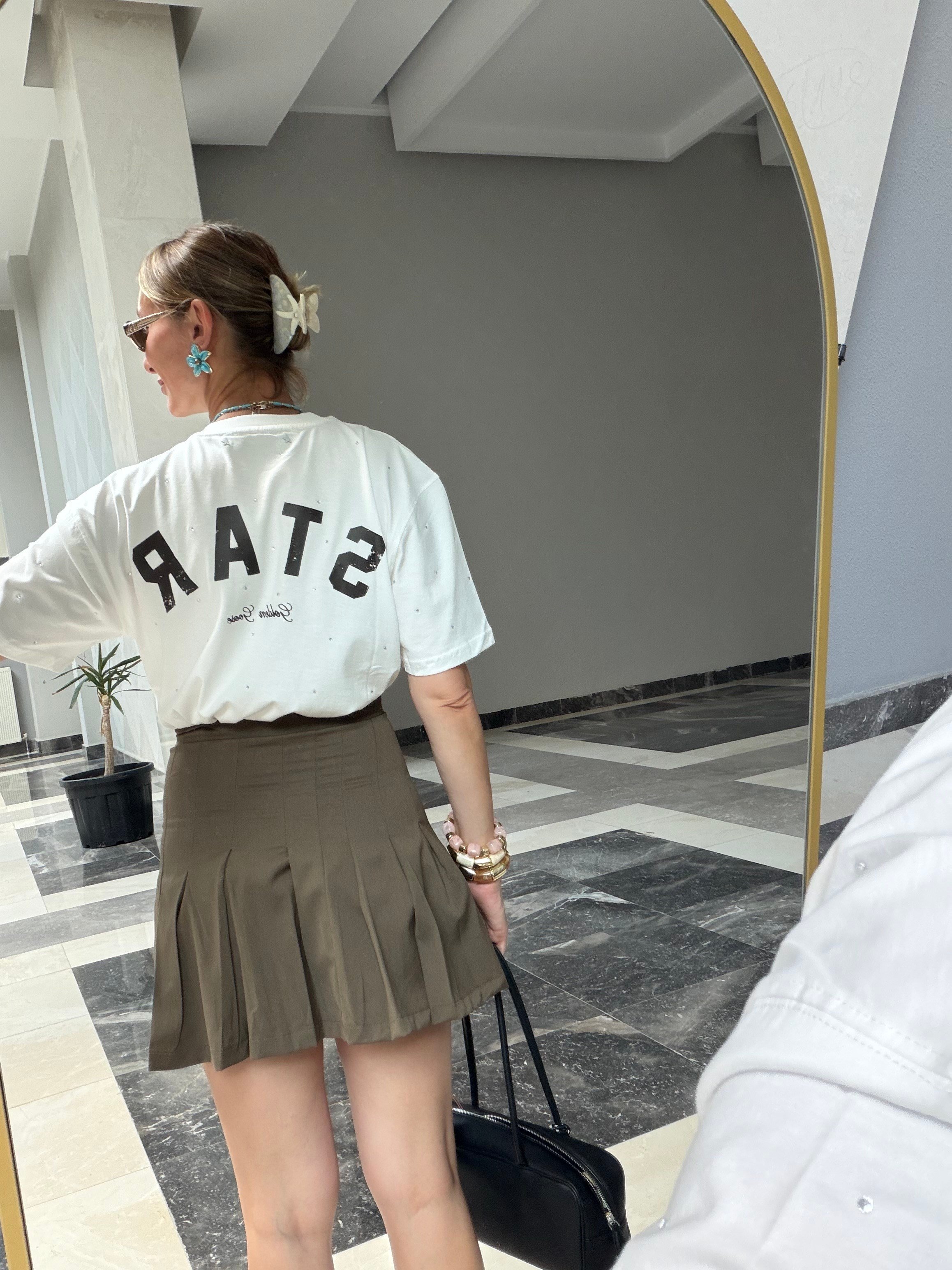 Goose Önden Taşlı Tshirt