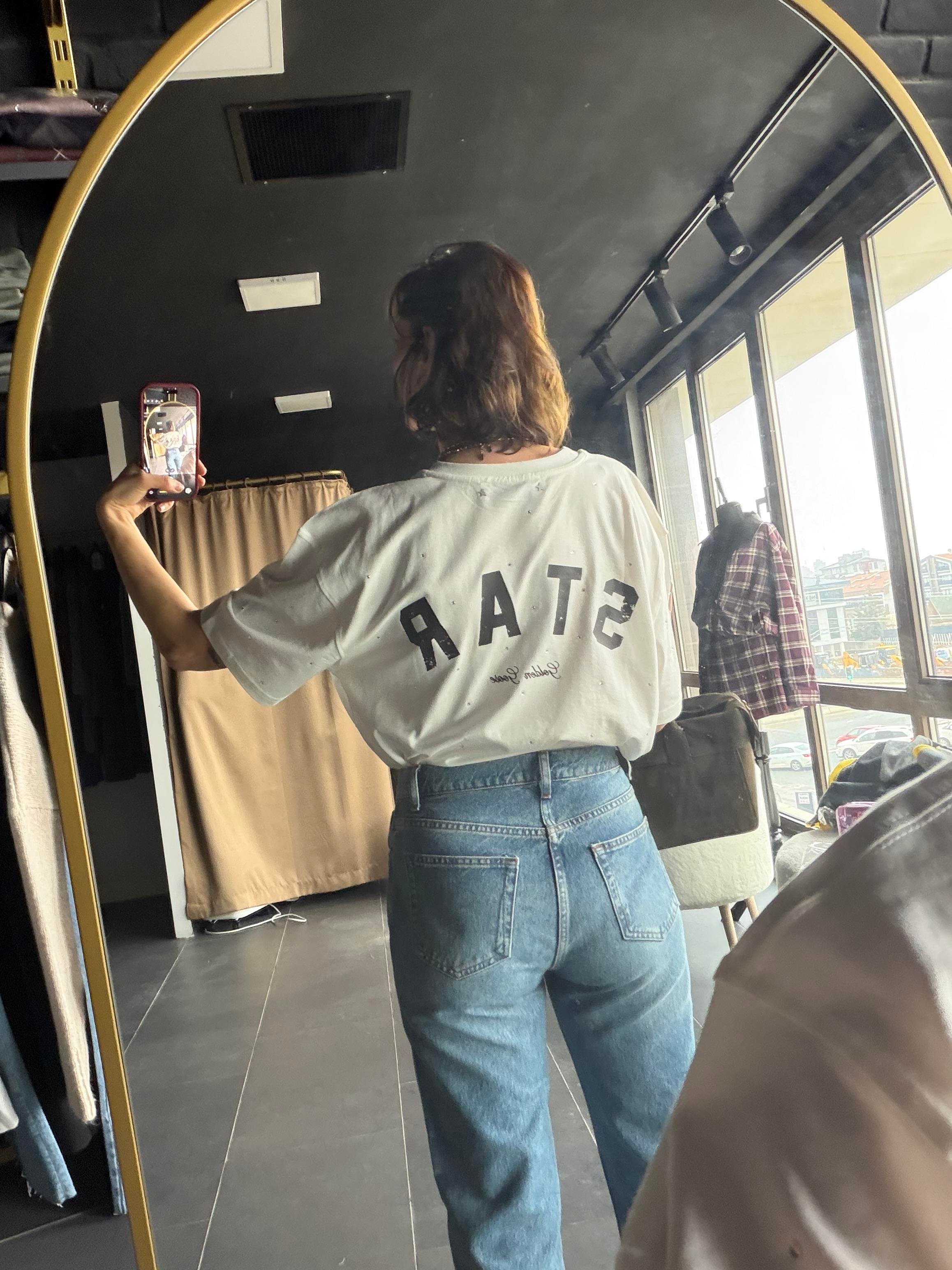 Goose Taşlı Star Tshirt