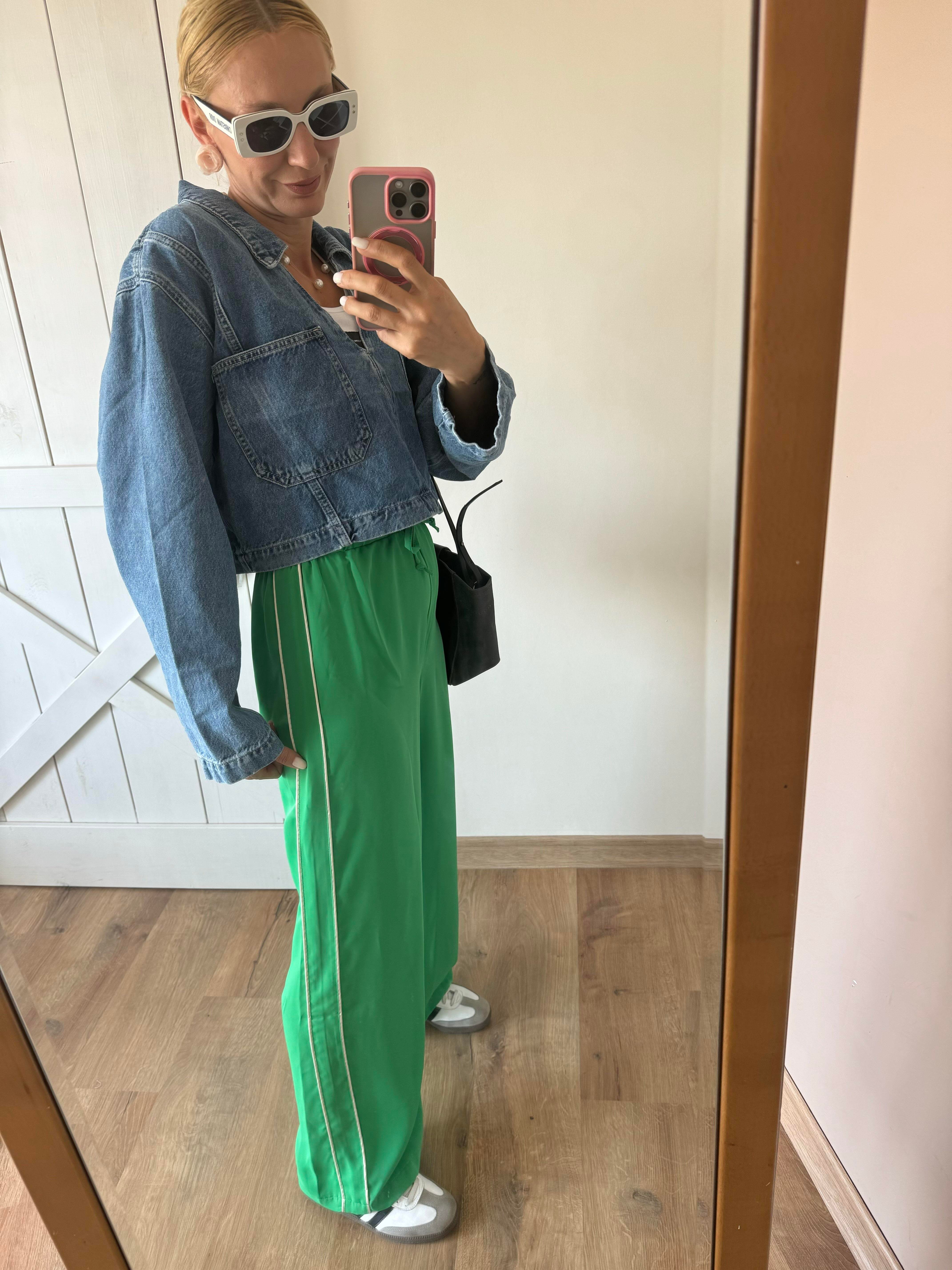 Greentea Yanları Şeritli Pantolon