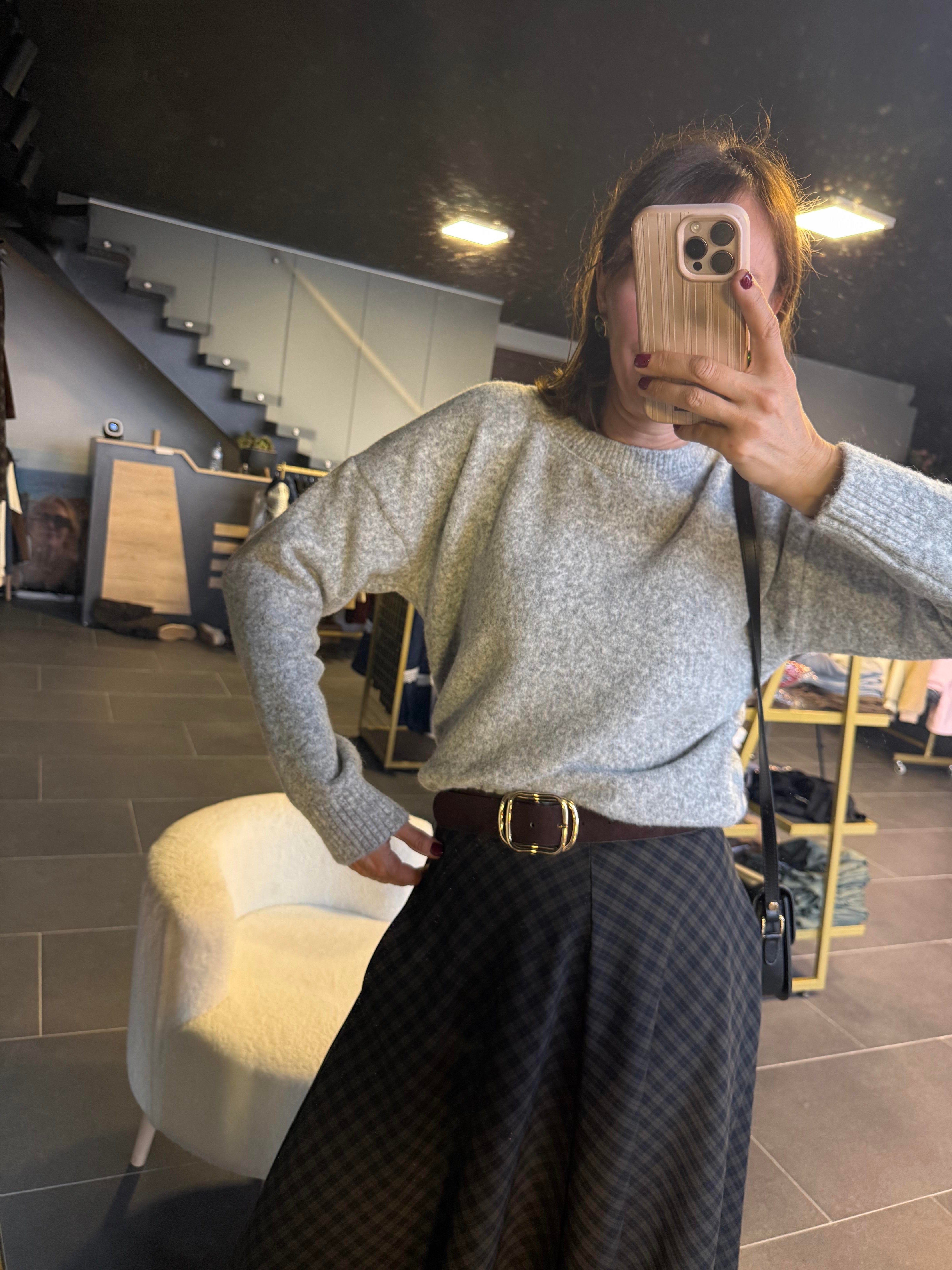 Gri Basic Zr Yumoş Kazak