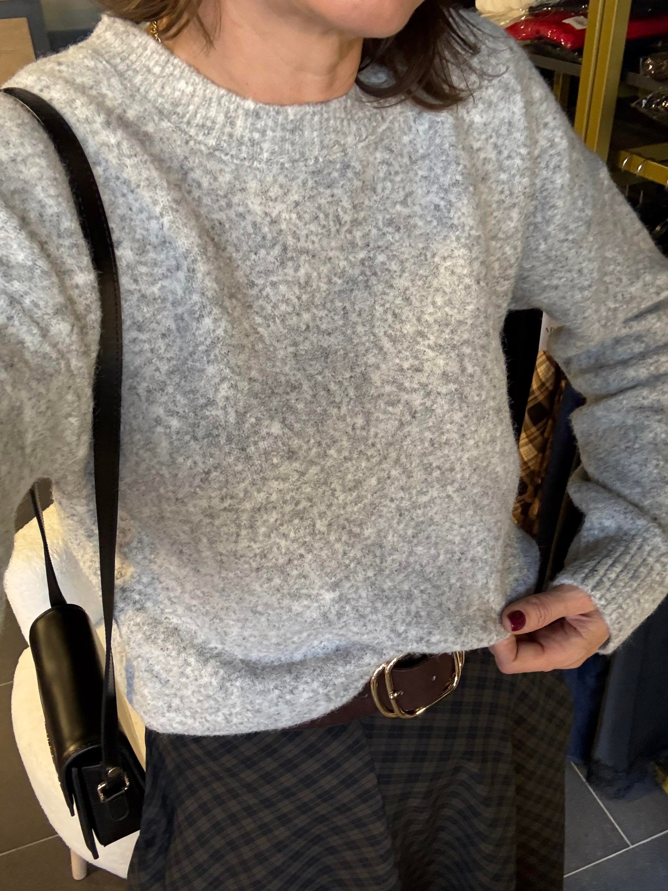 Gri Basic Zr Yumoş Kazak