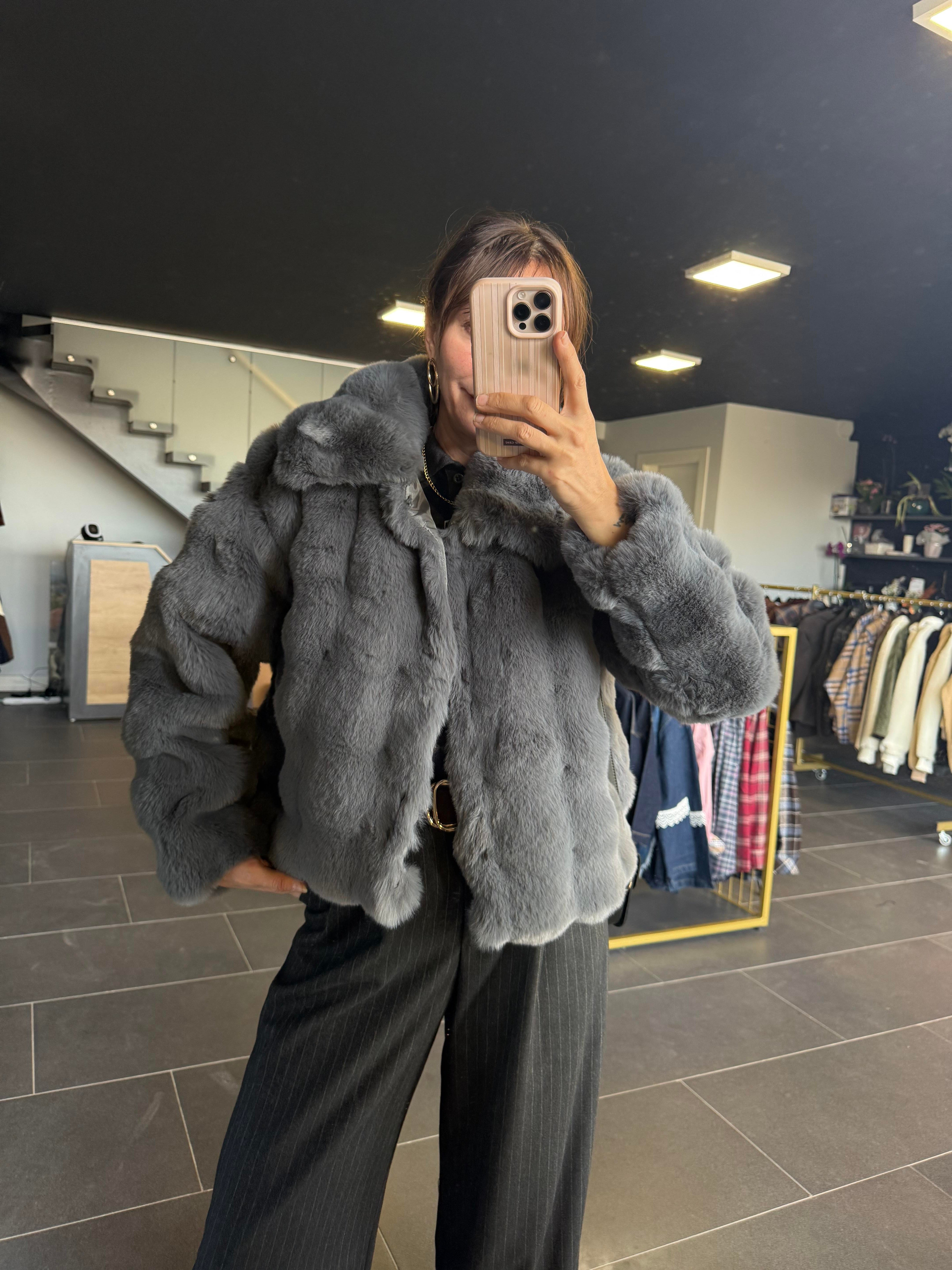 Gri Dalga Efektli Kürk