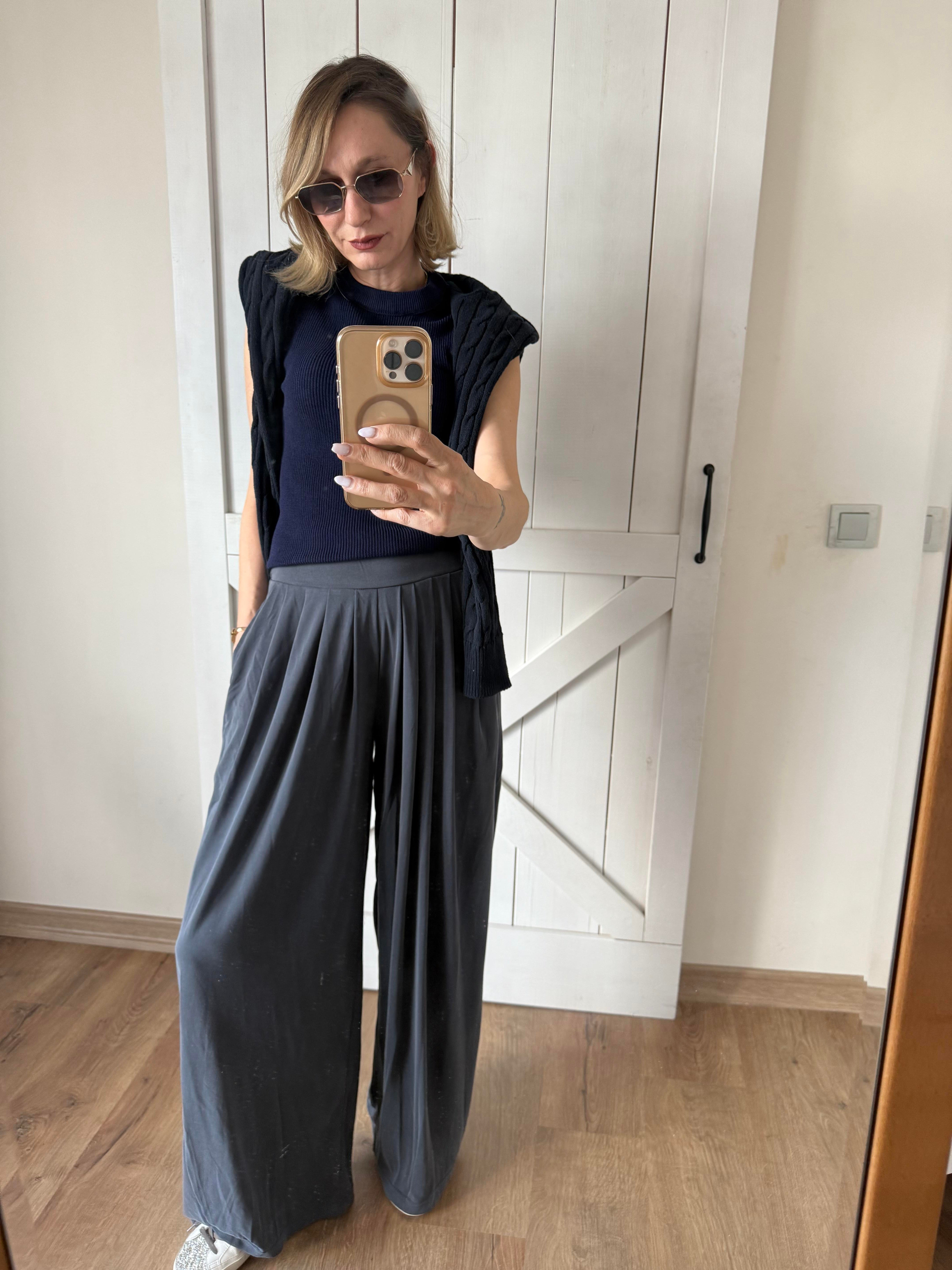 Gri Şalvar Pantolon