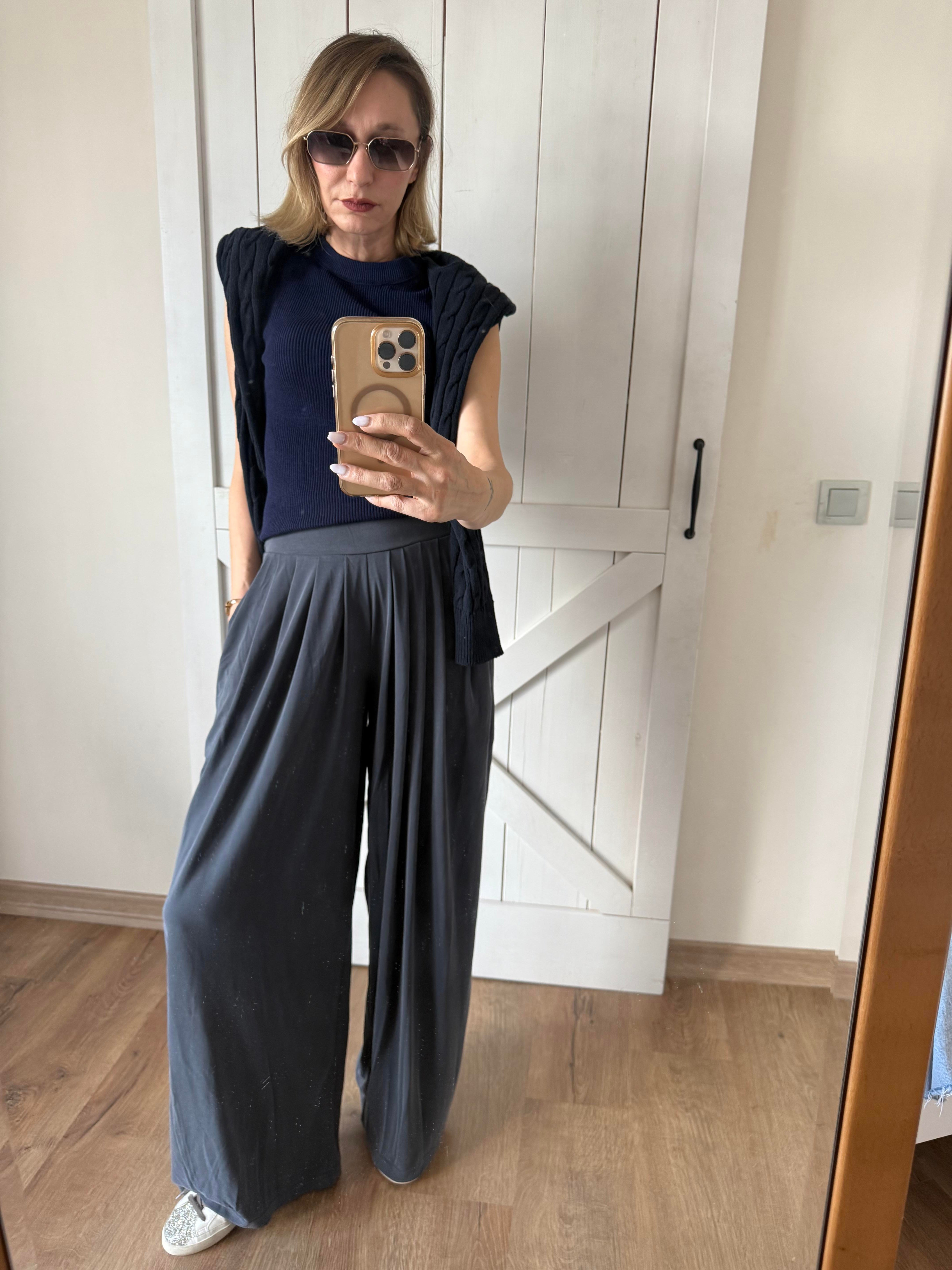 Gri Şalvar Pantolon