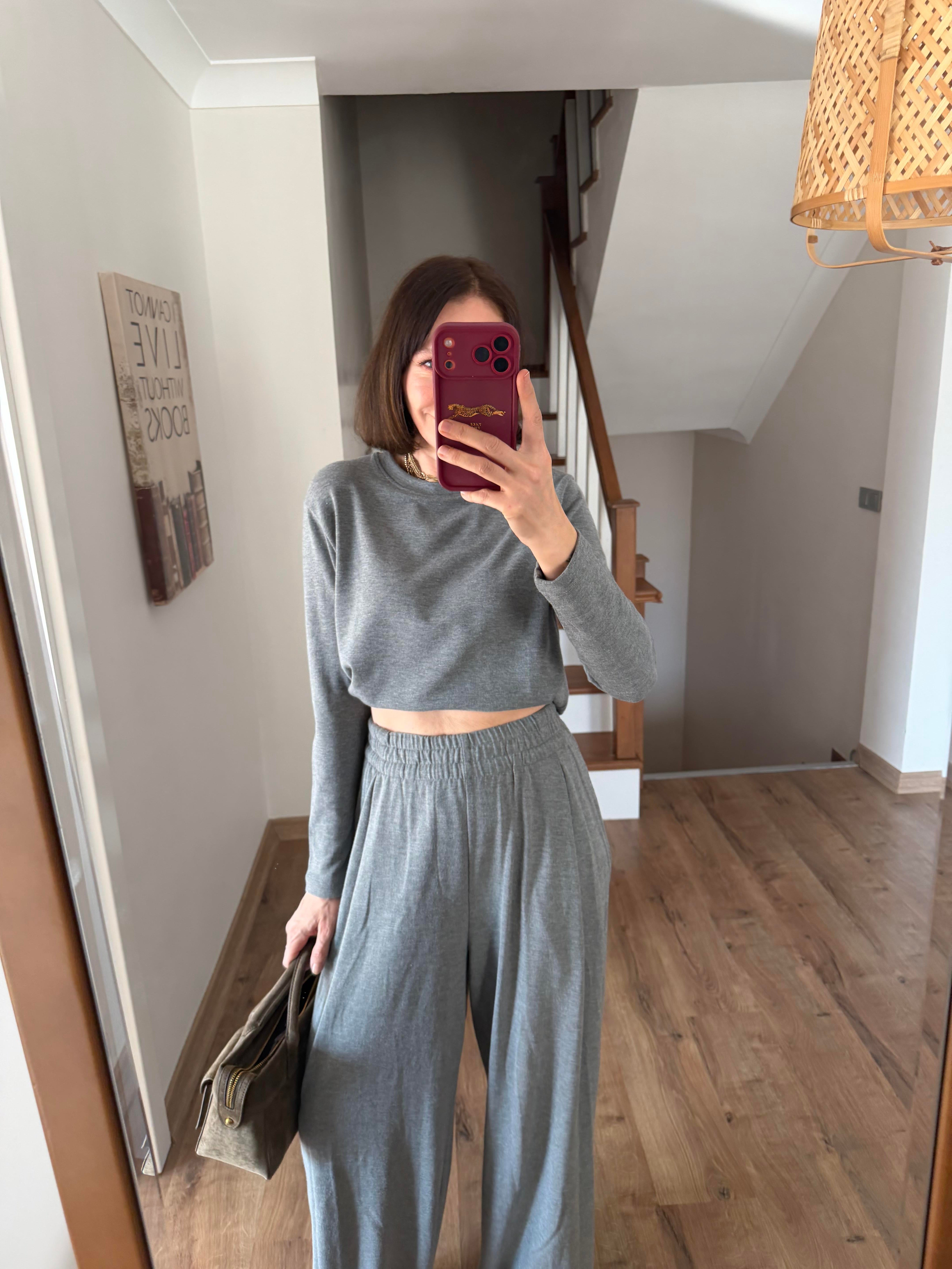 Gri Uzun Kollu Basic