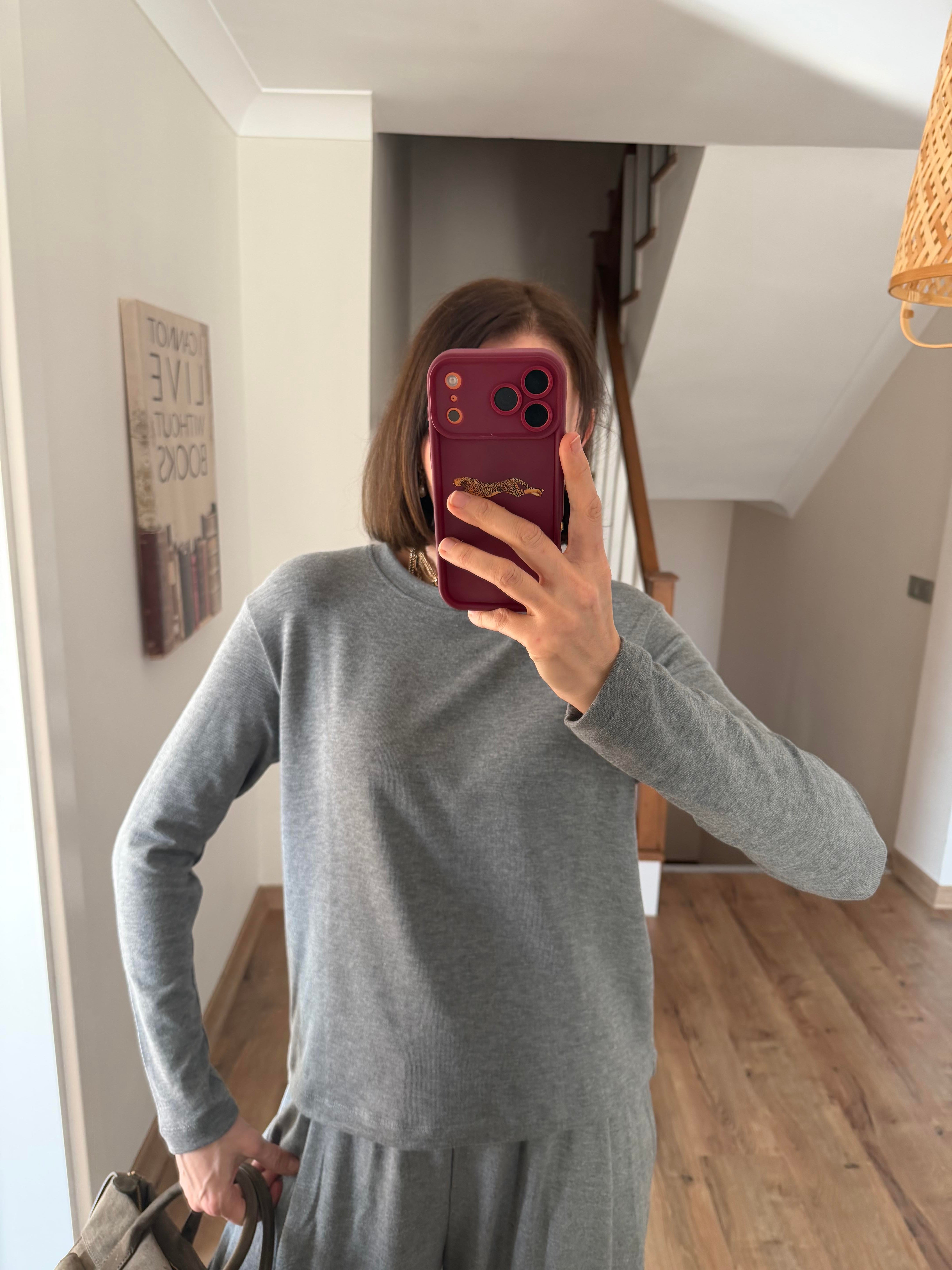 Gri Uzun Kollu Basic