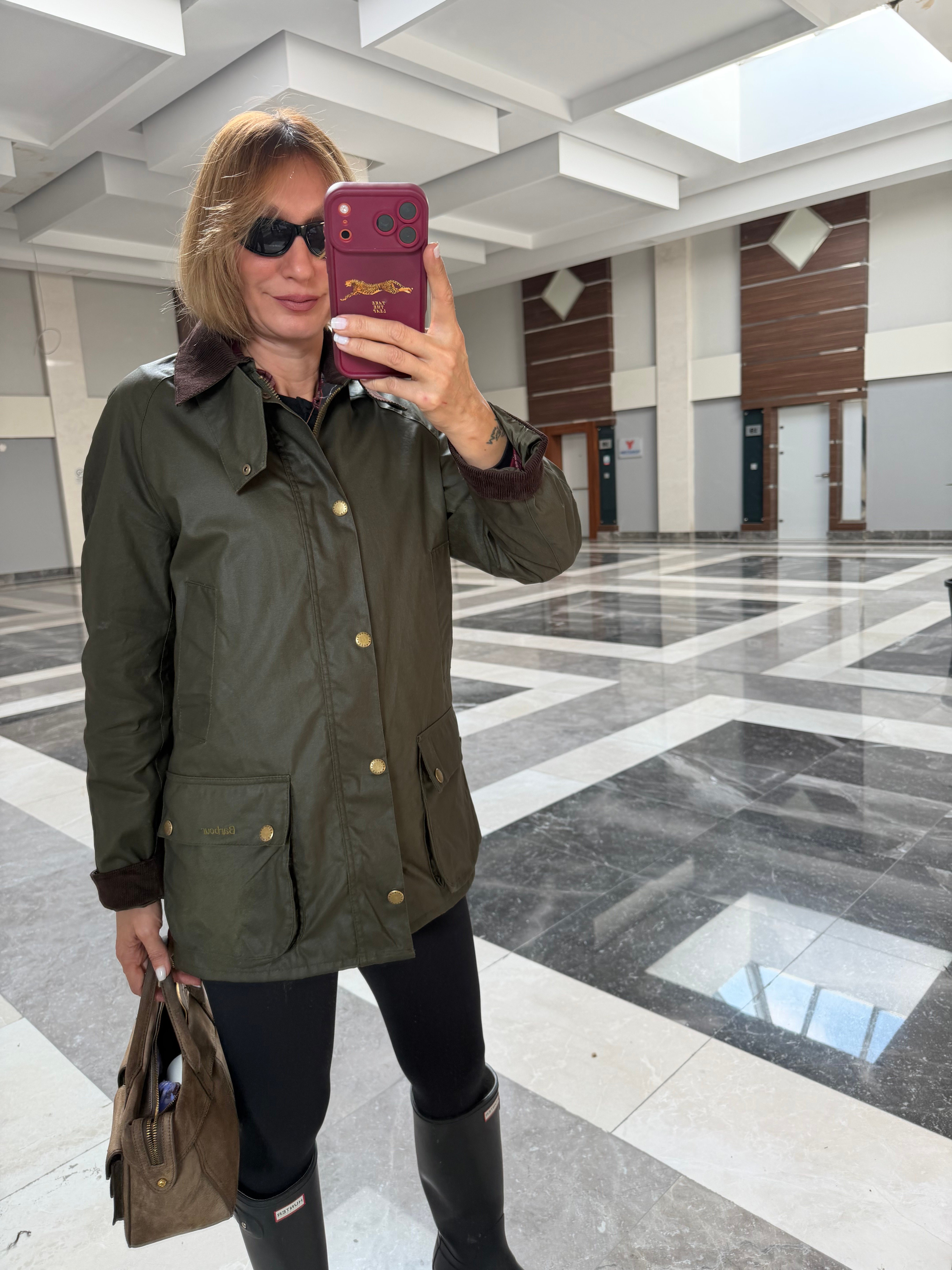 Haki Broşlu Orj Renk Kadife Yaka Klasik Model Barbır