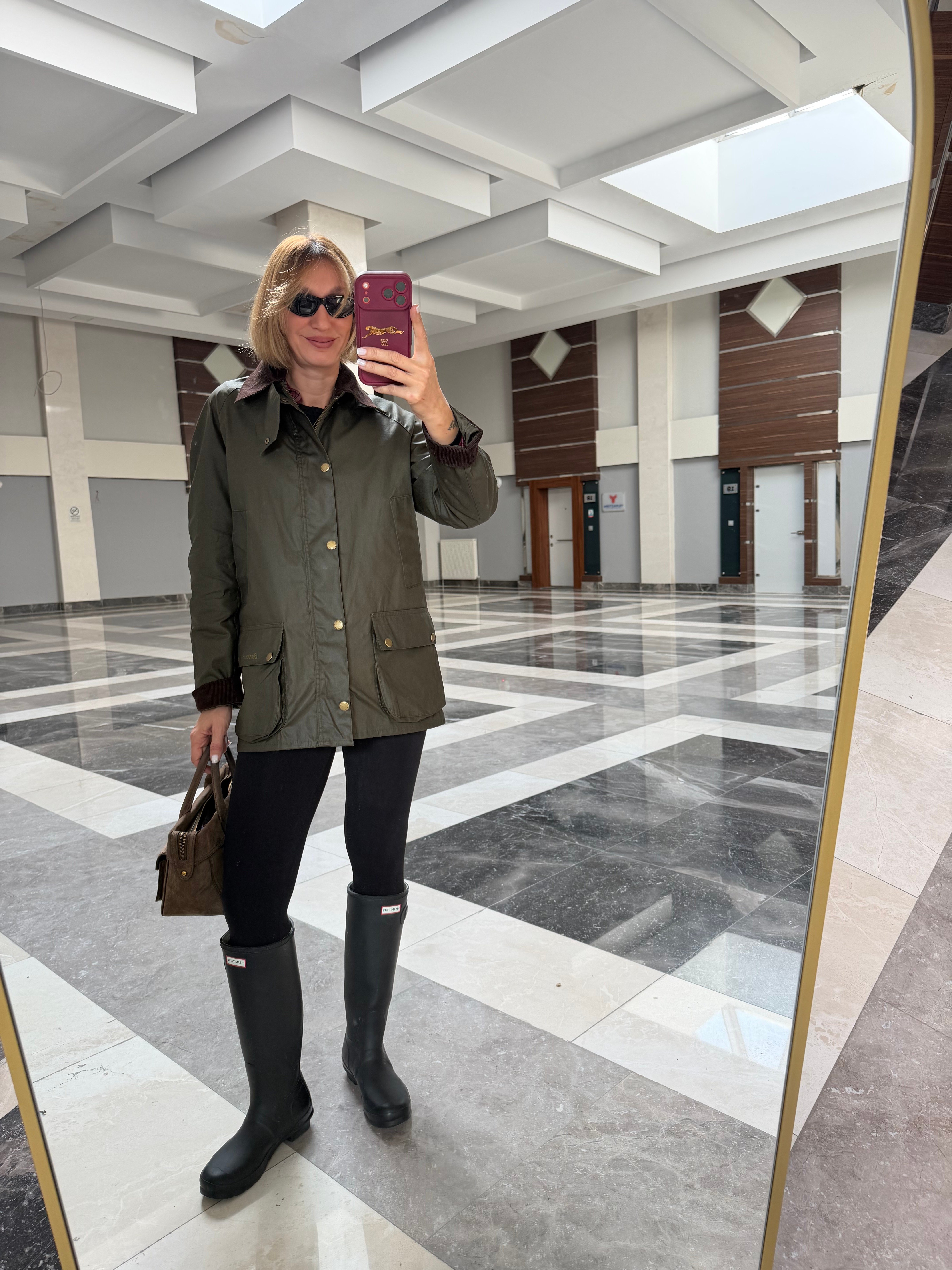 Haki Broşlu Orj Renk Kadife Yaka Klasik Model Barbır