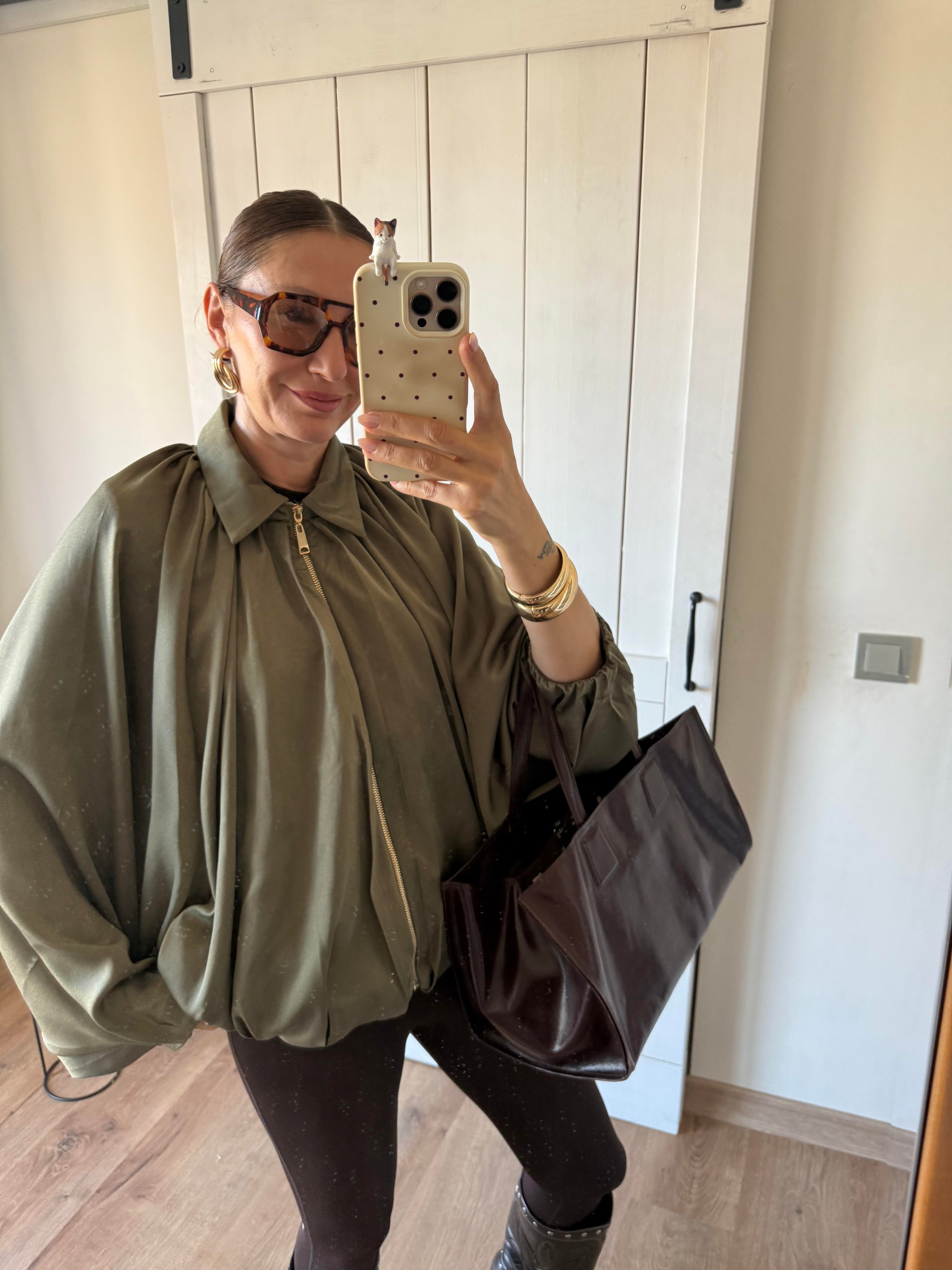 Haki Premium Bomber Ceket