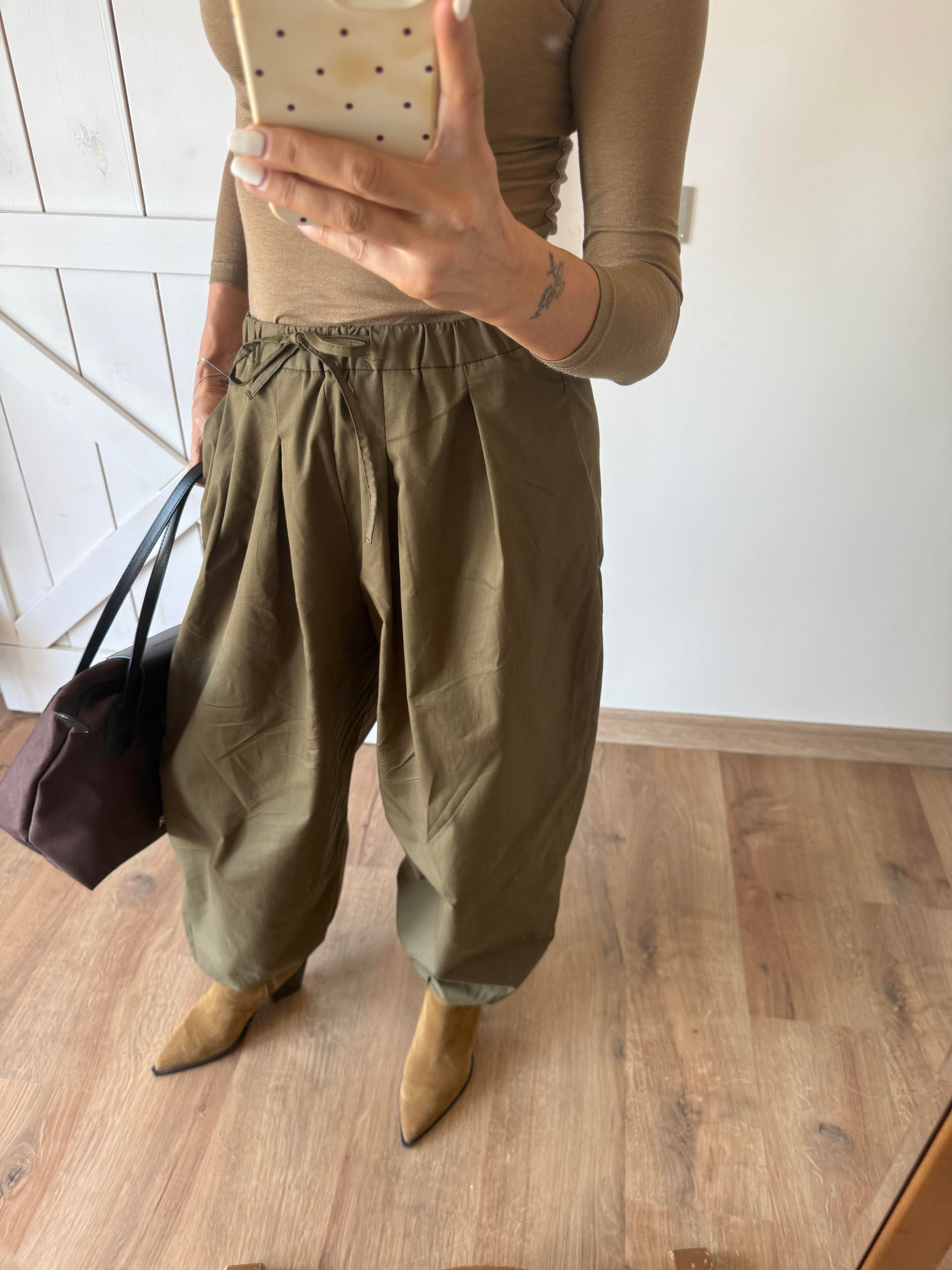 Haki Şalvar Pantolon