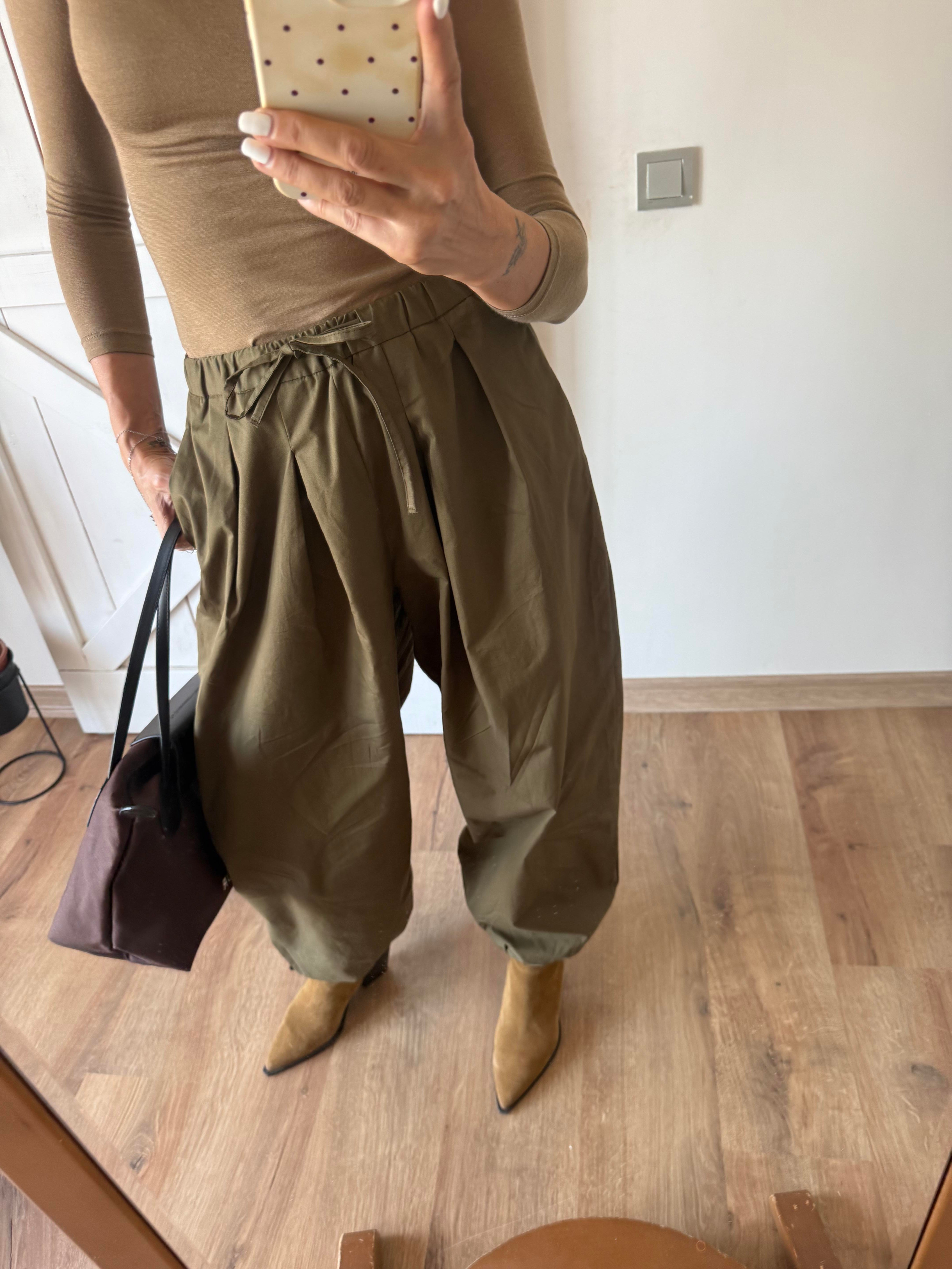 Haki Şalvar Pantolon