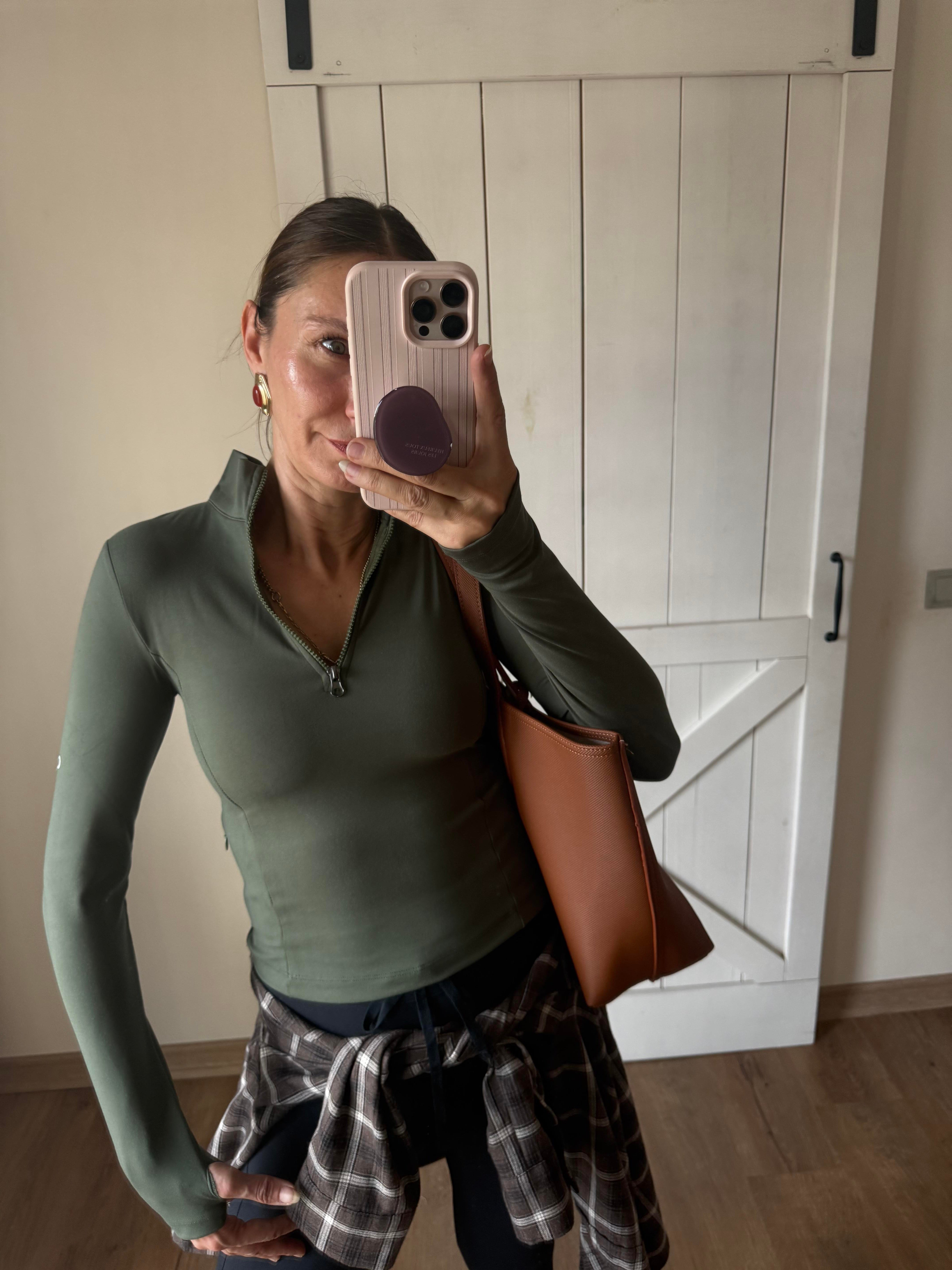 Haki Uzun Kollu Alosoft Runner