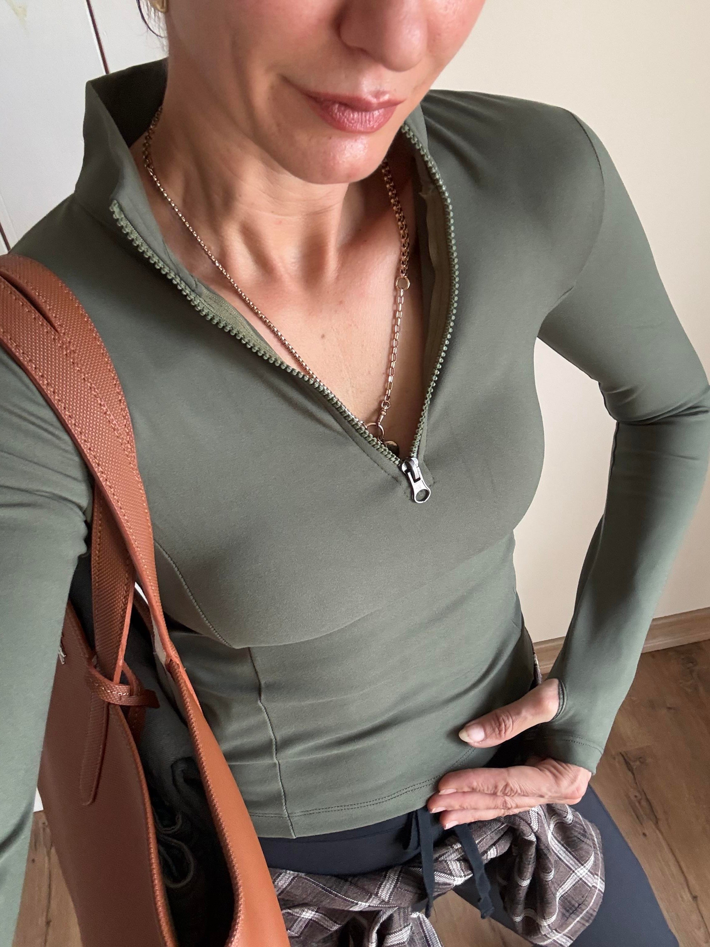 Haki Uzun Kollu Alosoft Runner