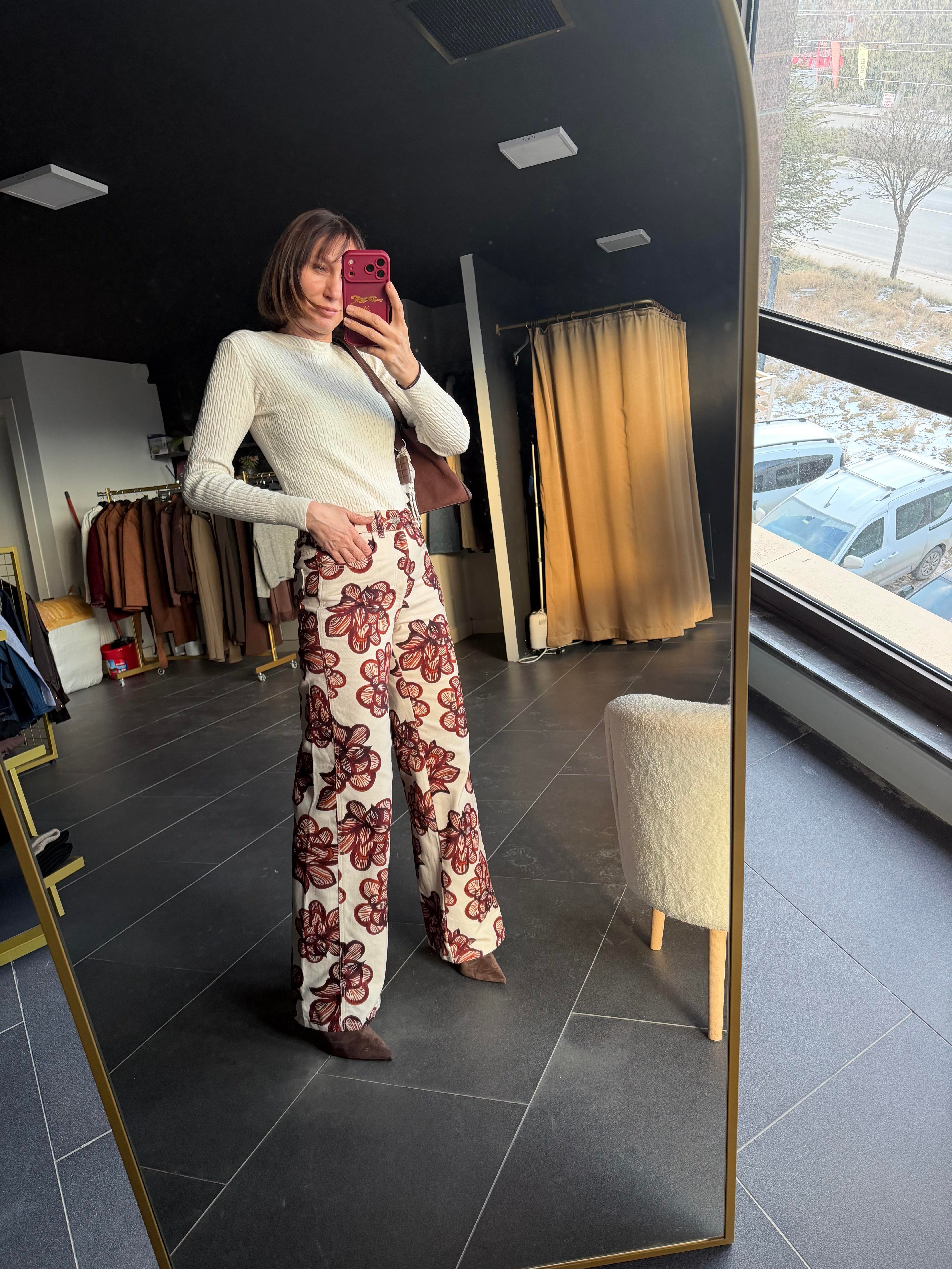 Harper Desenli Pantolon