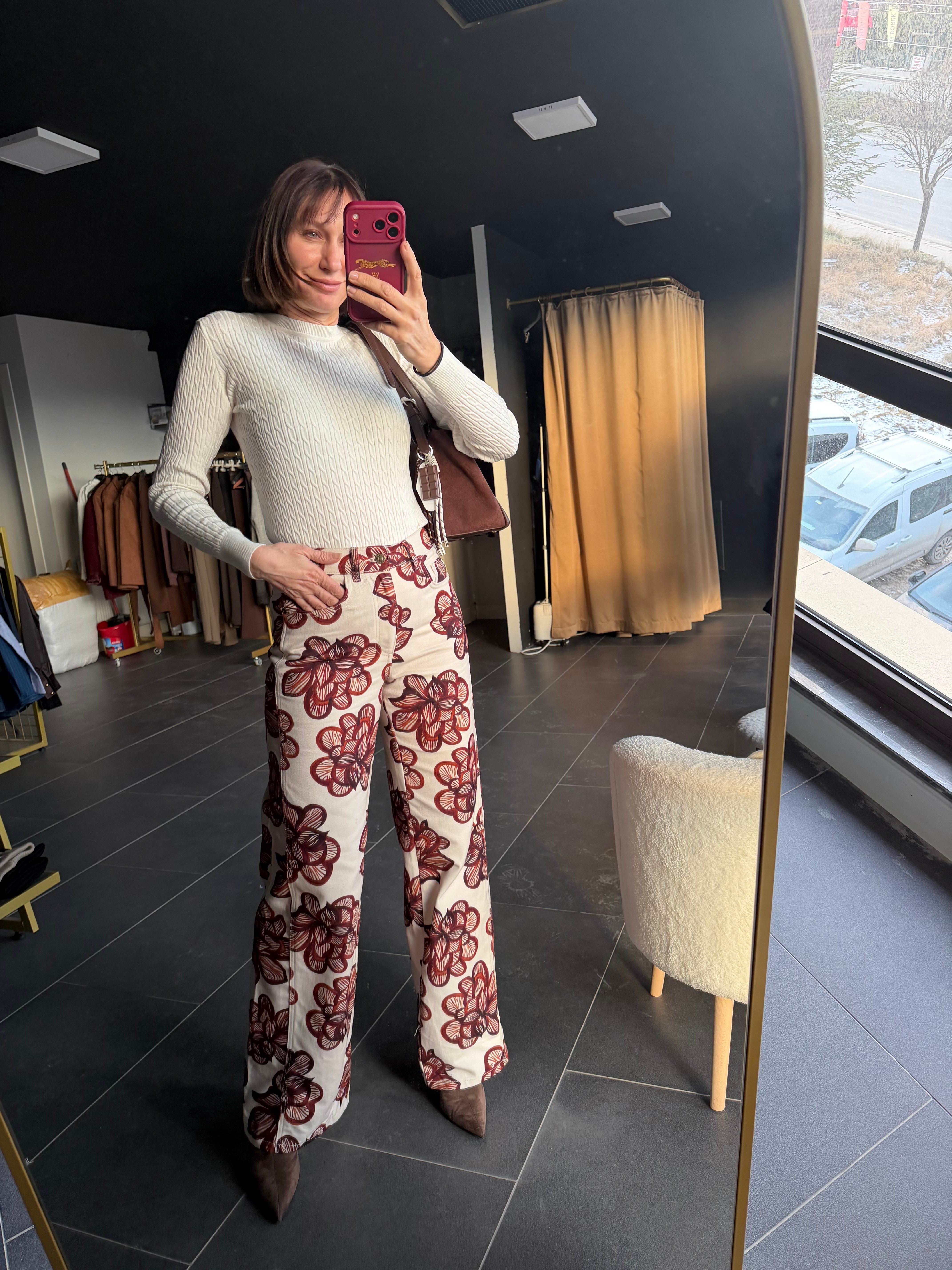 Harper Desenli Pantolon