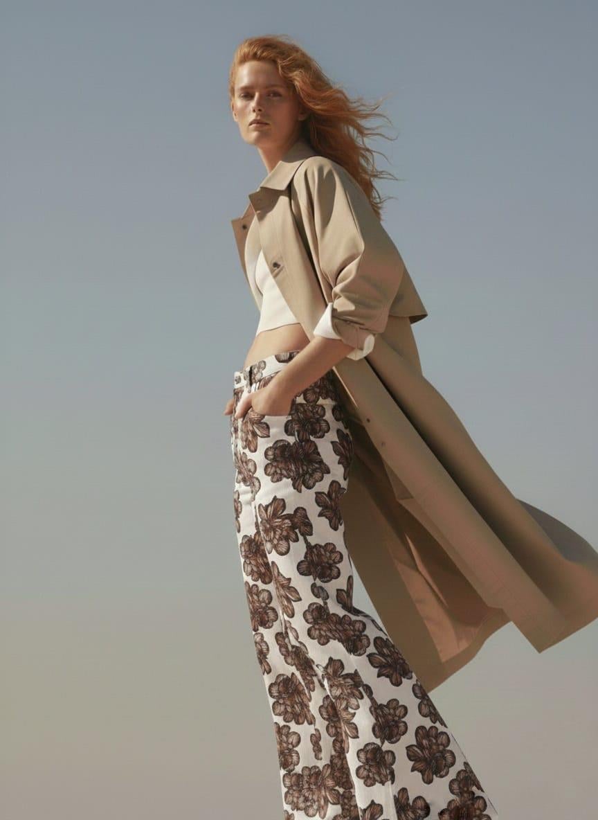 Harper Desenli Pantolon