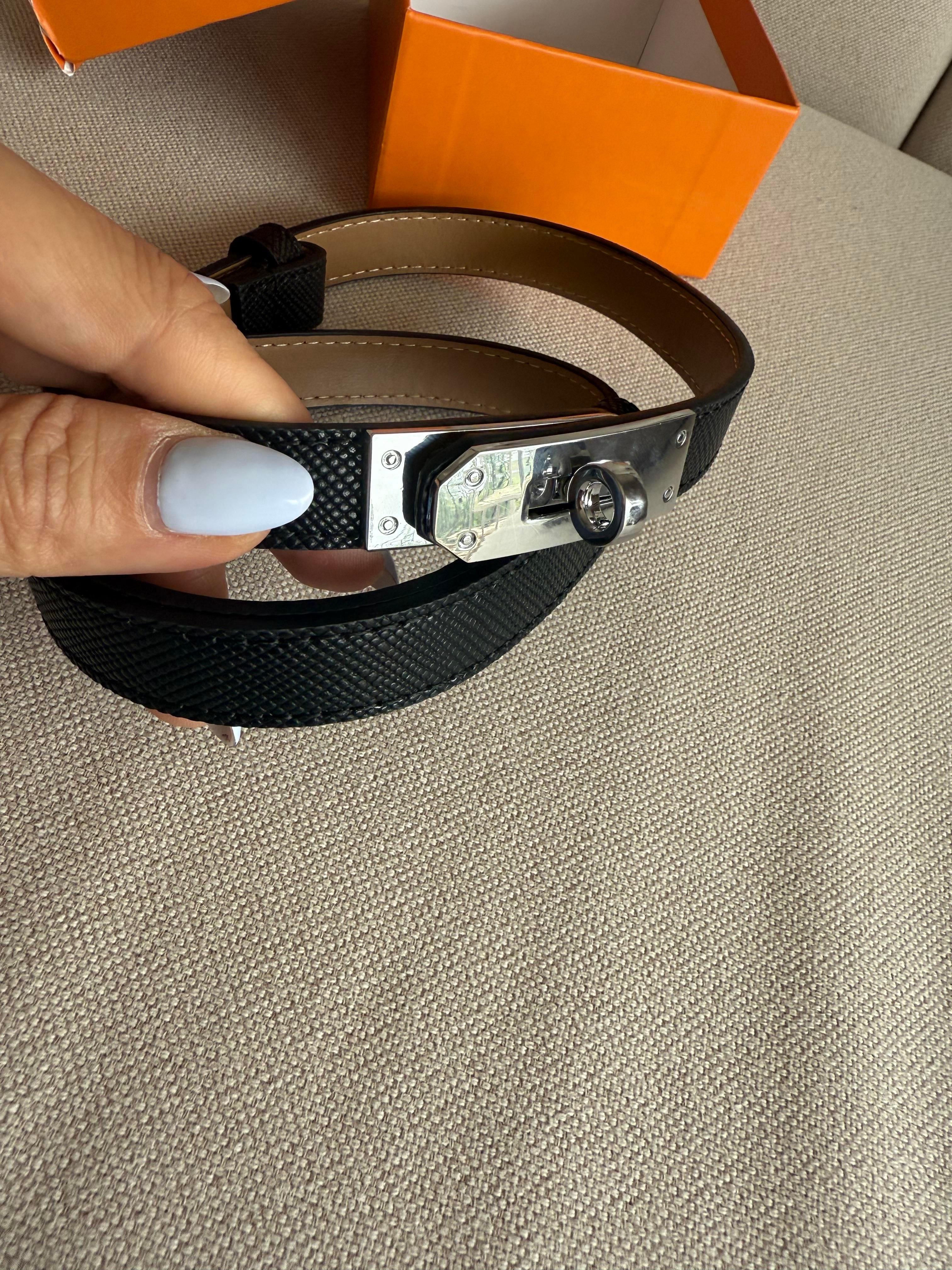 Hrs Ayarlanabilir Deri Siyah Kemer