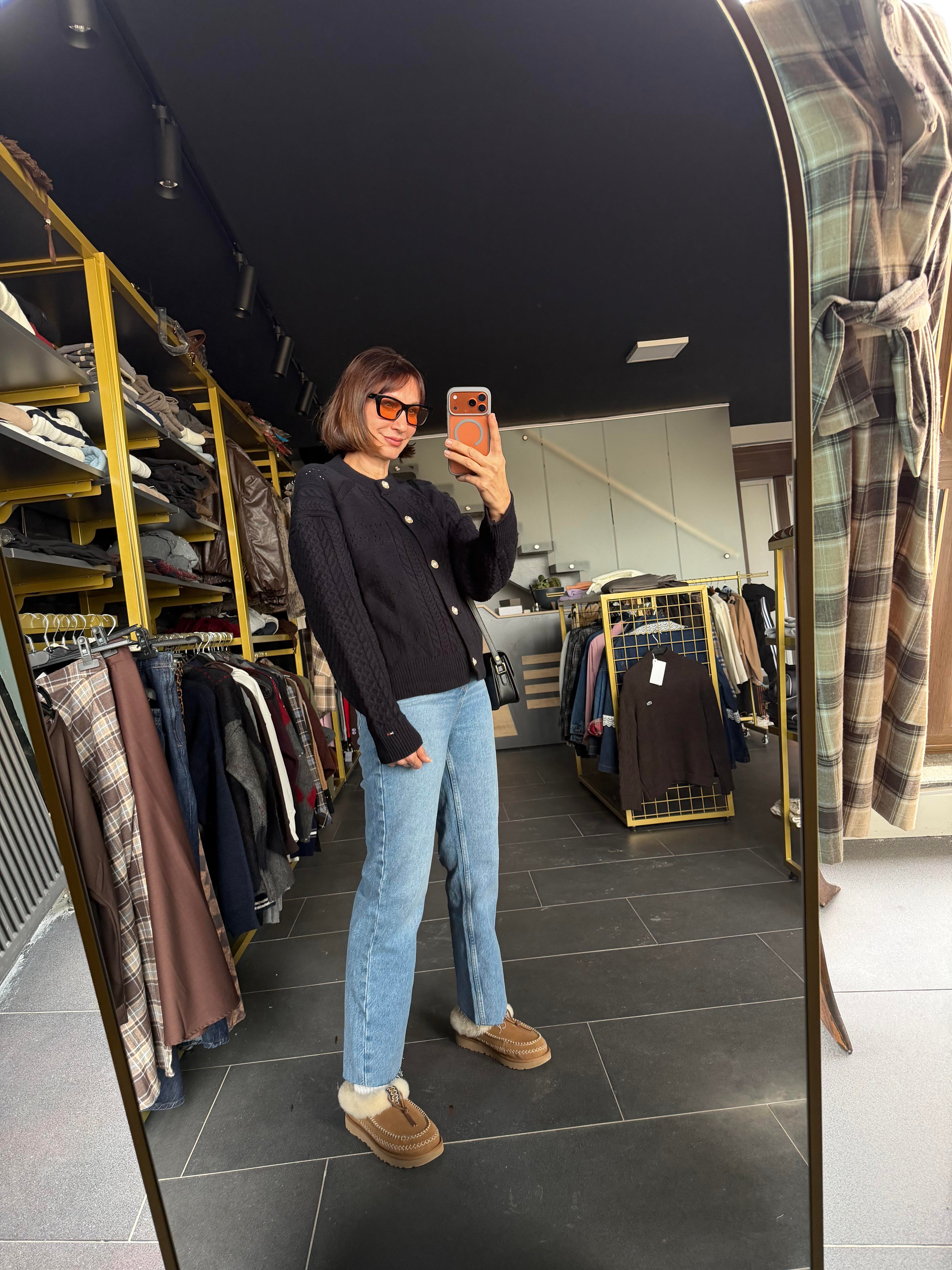 İnci Düğmeli Premium Hırka