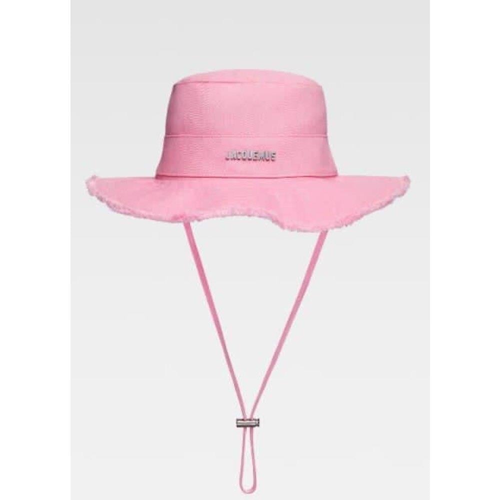 Jac Pembe Keten Çekmeli Bucket Şapka