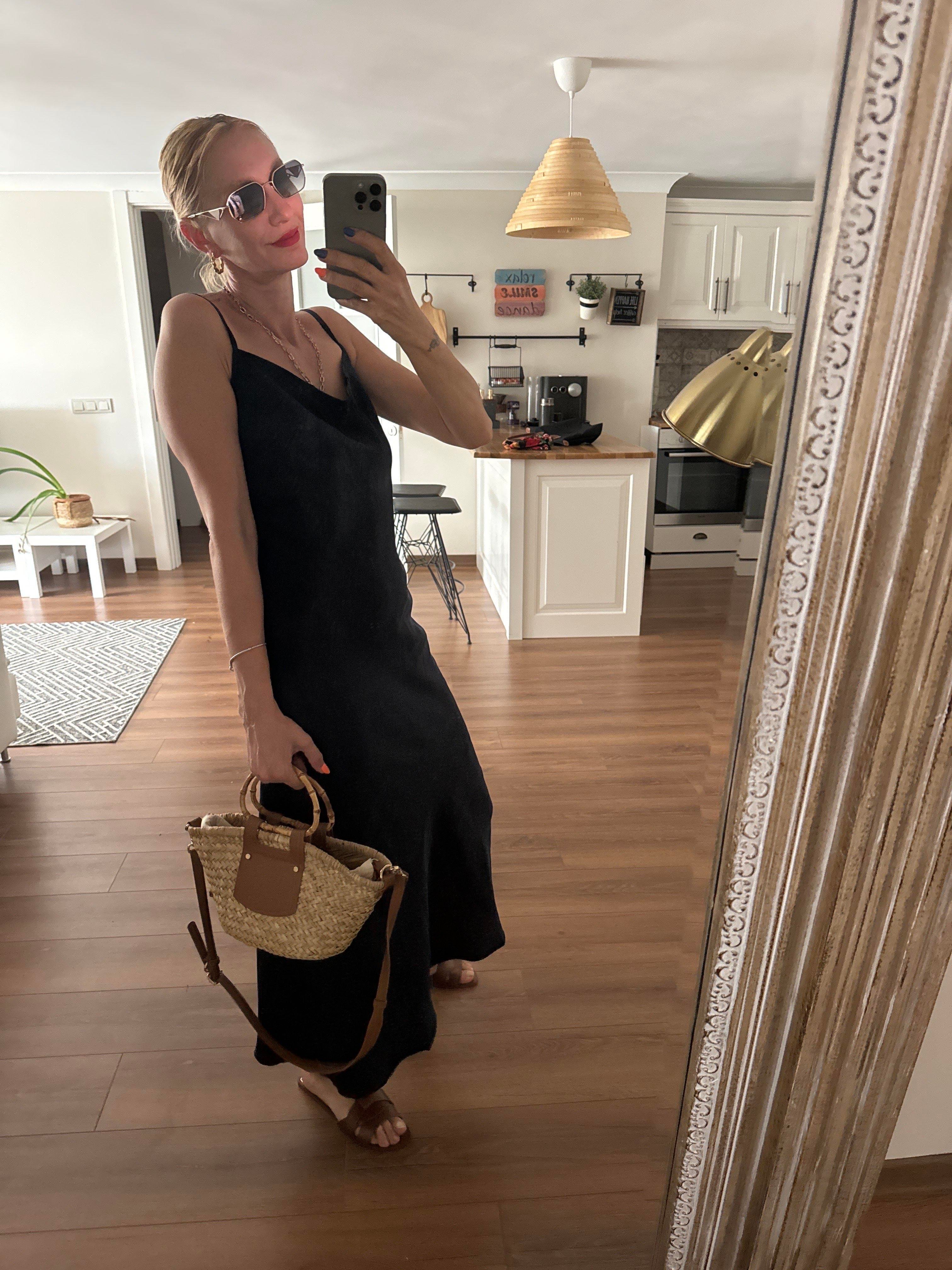 Jiilly Laci İp Askılı Elbise