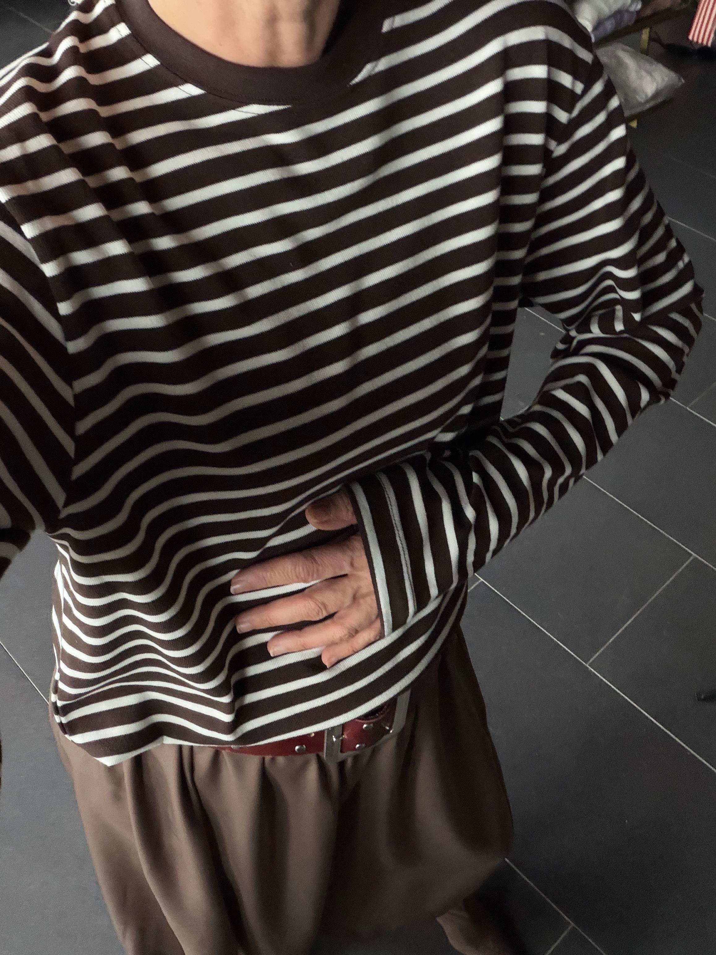 Kahve Çizgili Basic