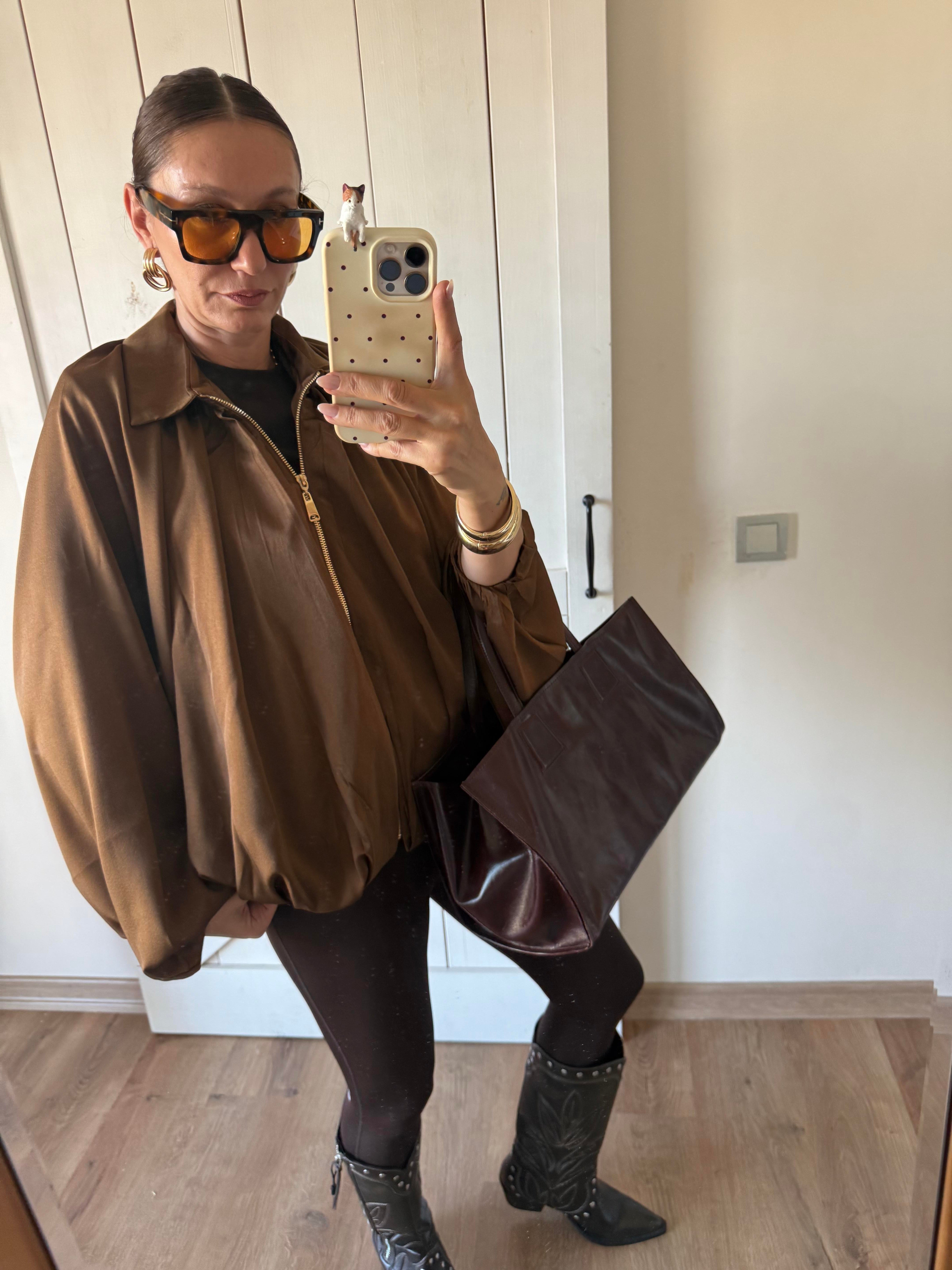 Kahve Premium Bomber Ceket