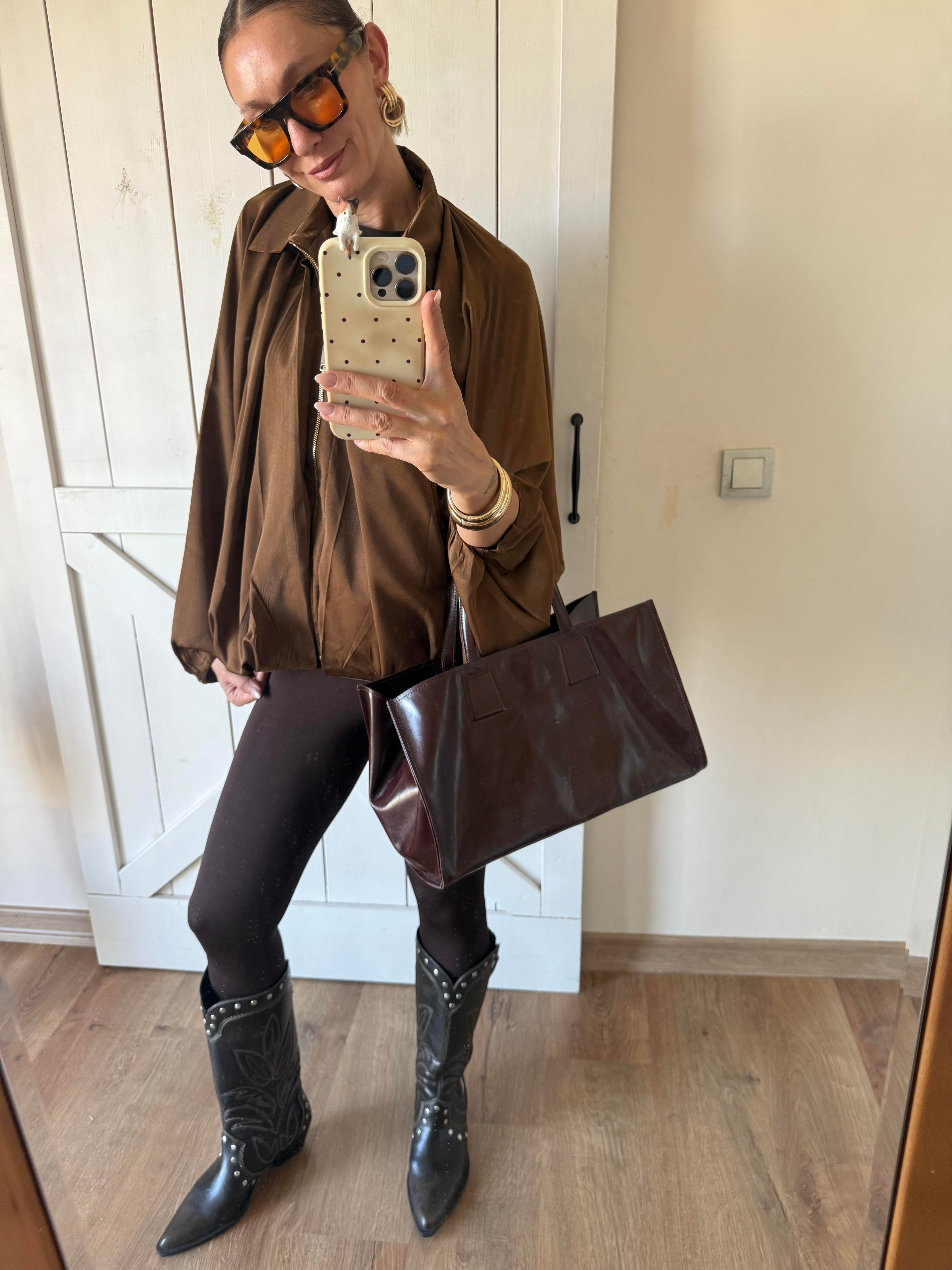 Kahve Premium Bomber Ceket