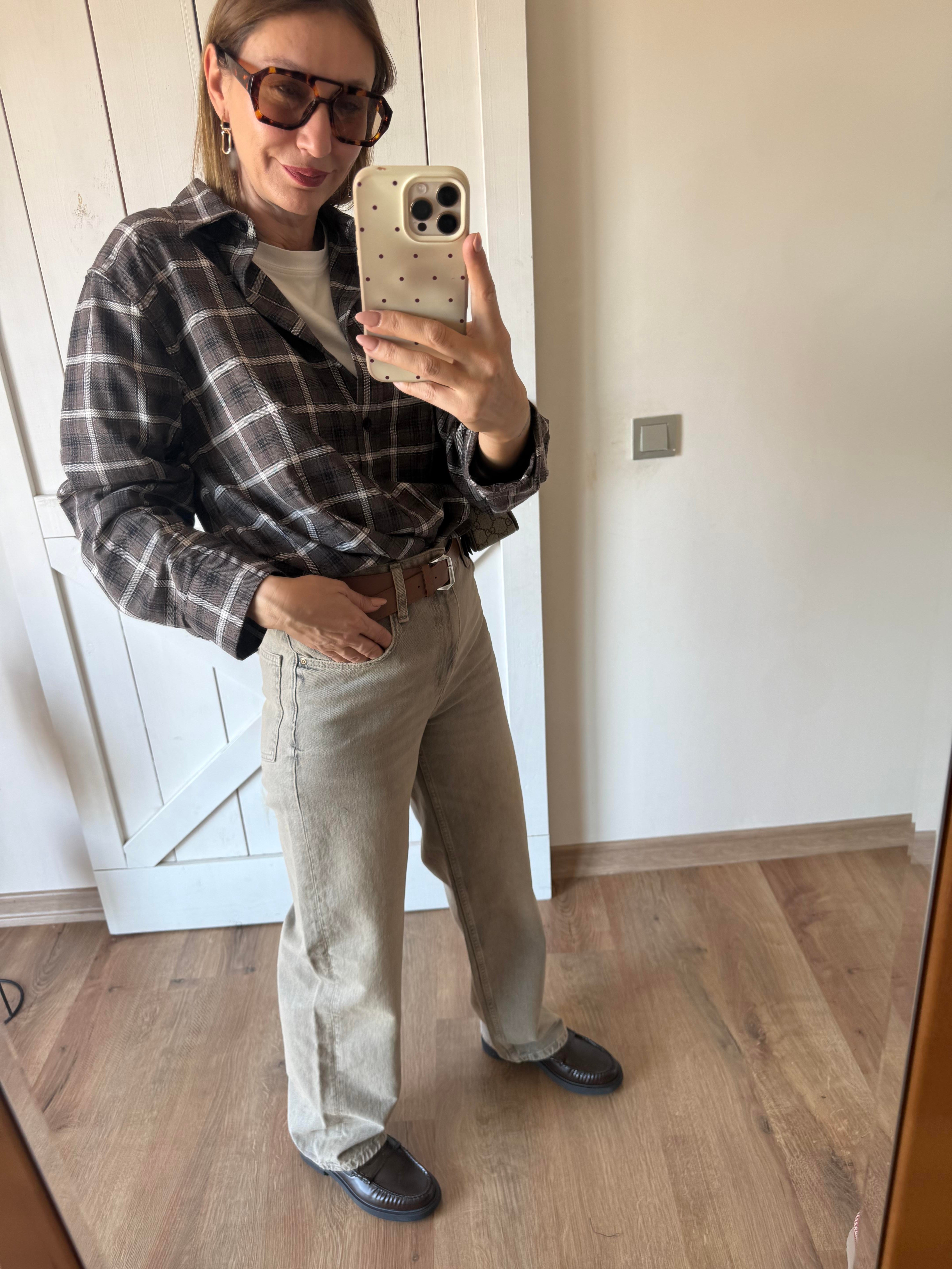 Kahve Rahat Kesim Oduncu Gömleği