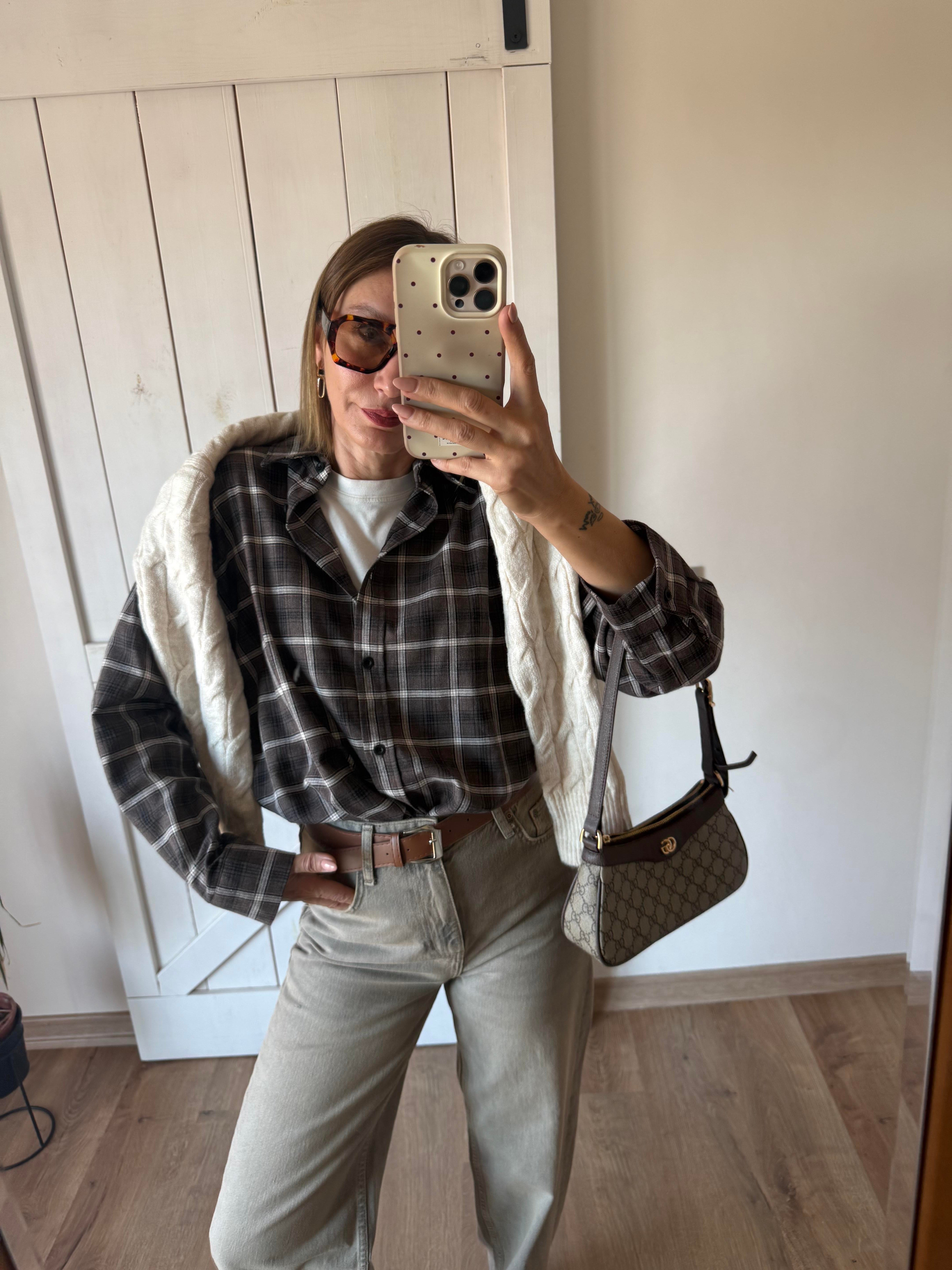 Kahve Rahat Kesim Oduncu Gömleği